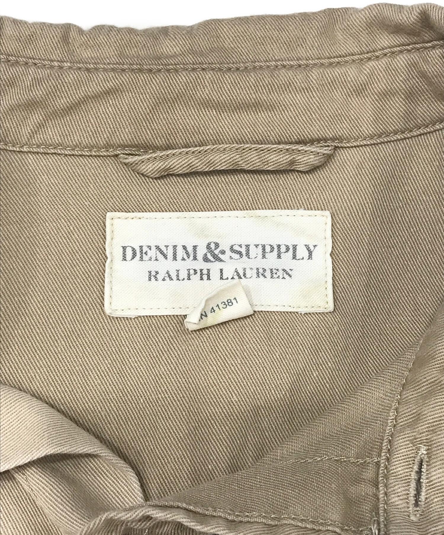 Denim & Supply Ralph Lauren (デニム＆サプライ ラルフローレン) ミリタリーシャツ ベージュ サイズ:SIZE　M