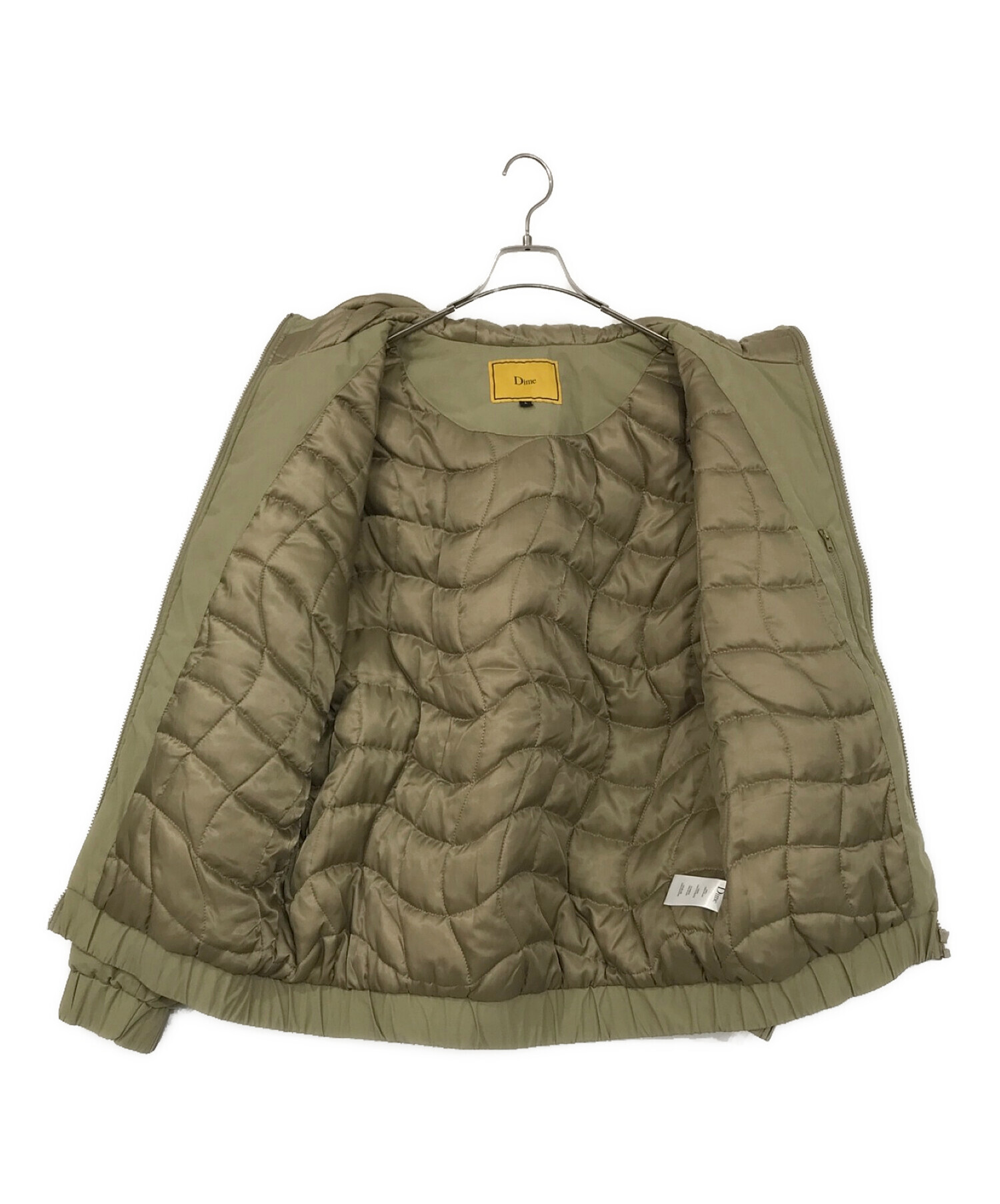 Dime (ダイム) QUILTED HOODED JACKET ベージュ サイズ:SIZE　L