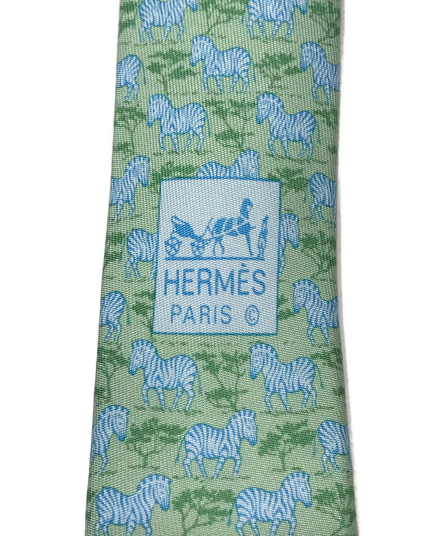 中古・古着通販】HERMES (エルメス) ネクタイ グリーン サイズ