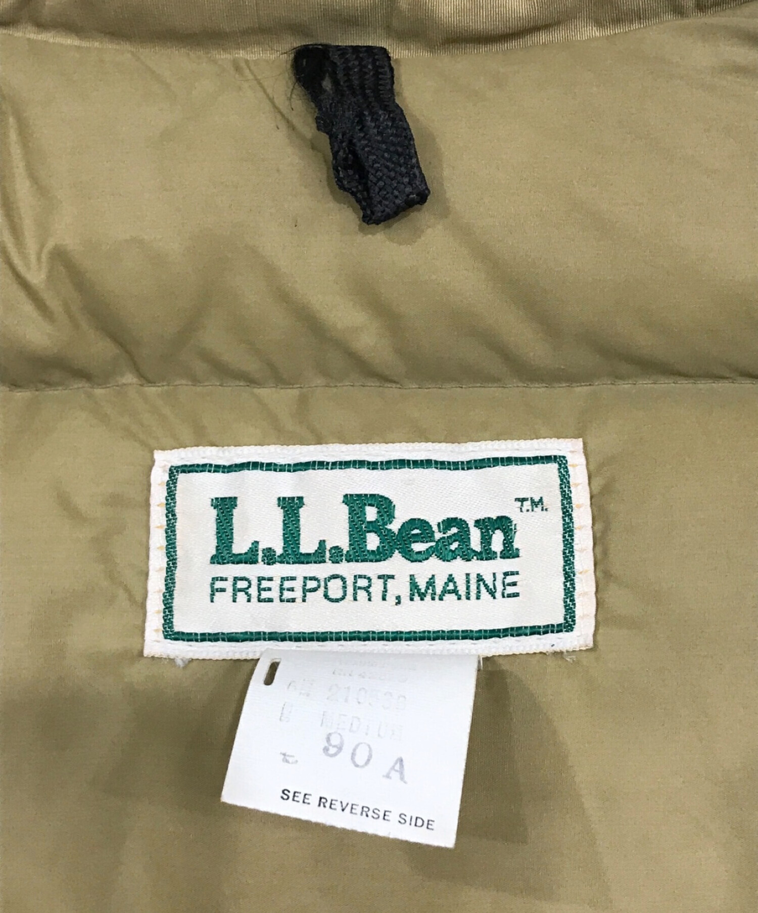 【高い買取】L.L.Bean LLビーン ダウンベスト ベージュ ジャケット・アウター