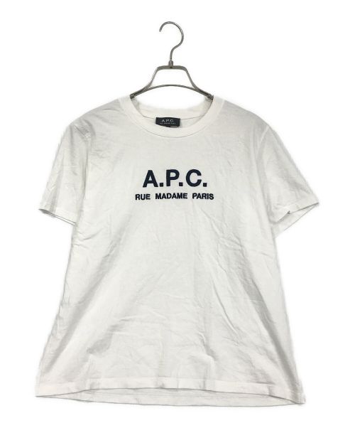 中古・古着通販】A.P.C. (アー・ペー・セー) 半袖ロゴTシャツ ホワイト