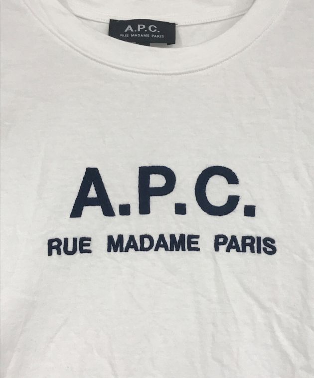 中古・古着通販】A.P.C. (アー・ペー・セー) 半袖ロゴTシャツ ホワイト