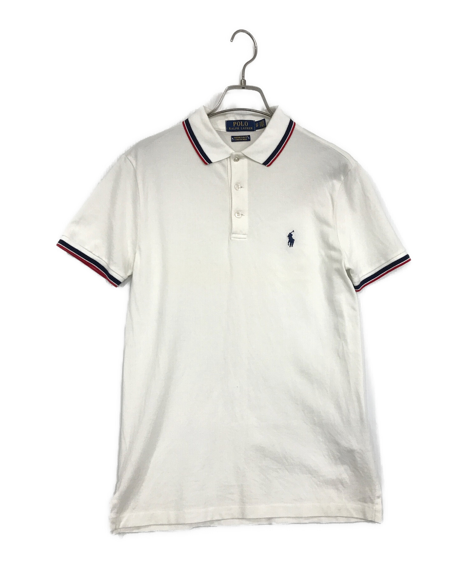 POLO RALPH LAUREN (ポロ・ラルフローレン) ポロシャツ ホワイト サイズ:SIZE　XS