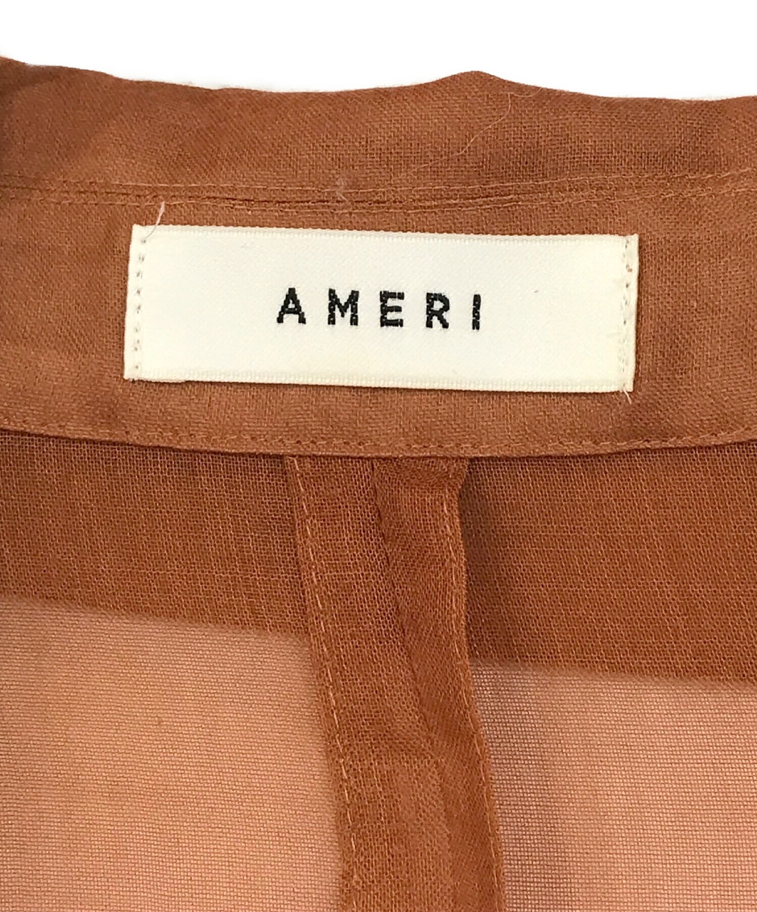 中古・古着通販】Ameri (アメリ) シアージャケット ブラウン サイズ