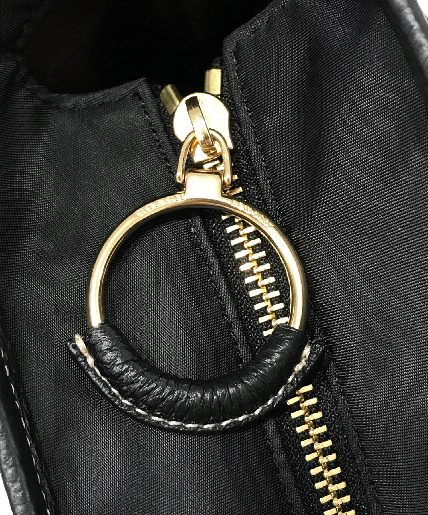 中古・古着通販】COACH (コーチ) ナイロントートバッグ ブラック