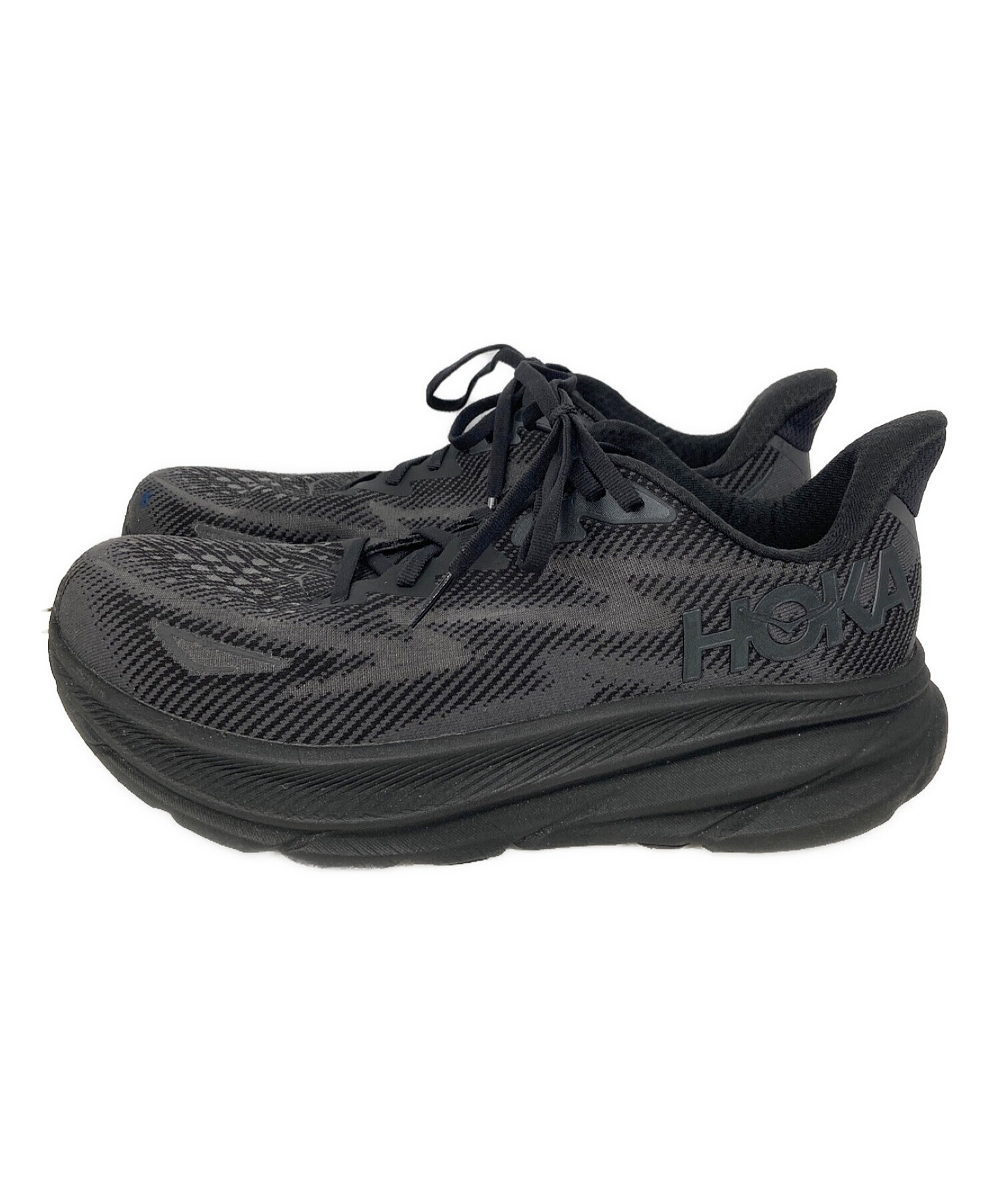 HOKAONEONE (ホカオネオネ) CLIFTON 9 WIDE ブラック サイズ:SIZE US9 2E