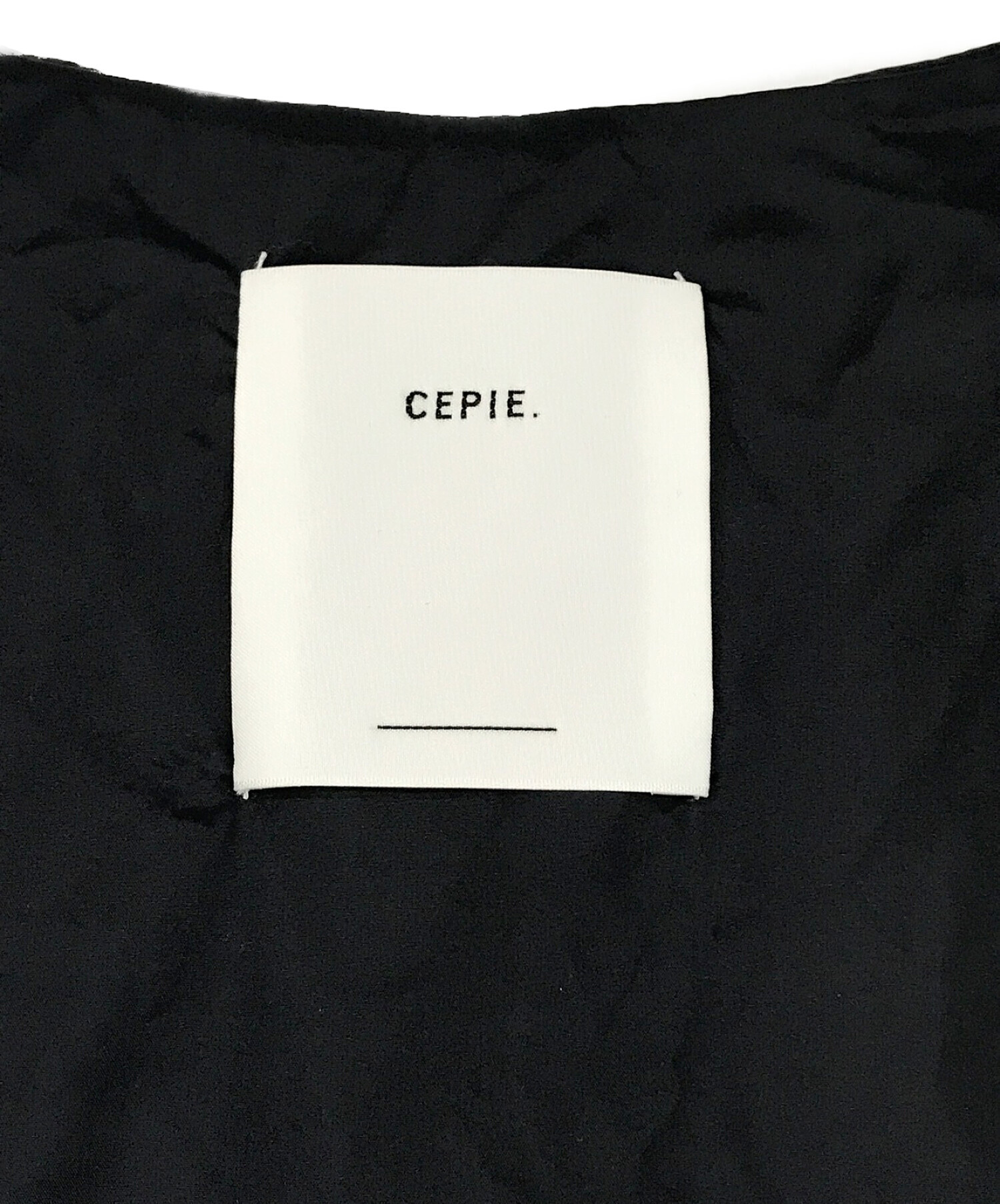 中古・古着通販】cepie. (セピエ) ナイロンフーデッドコート ブラック