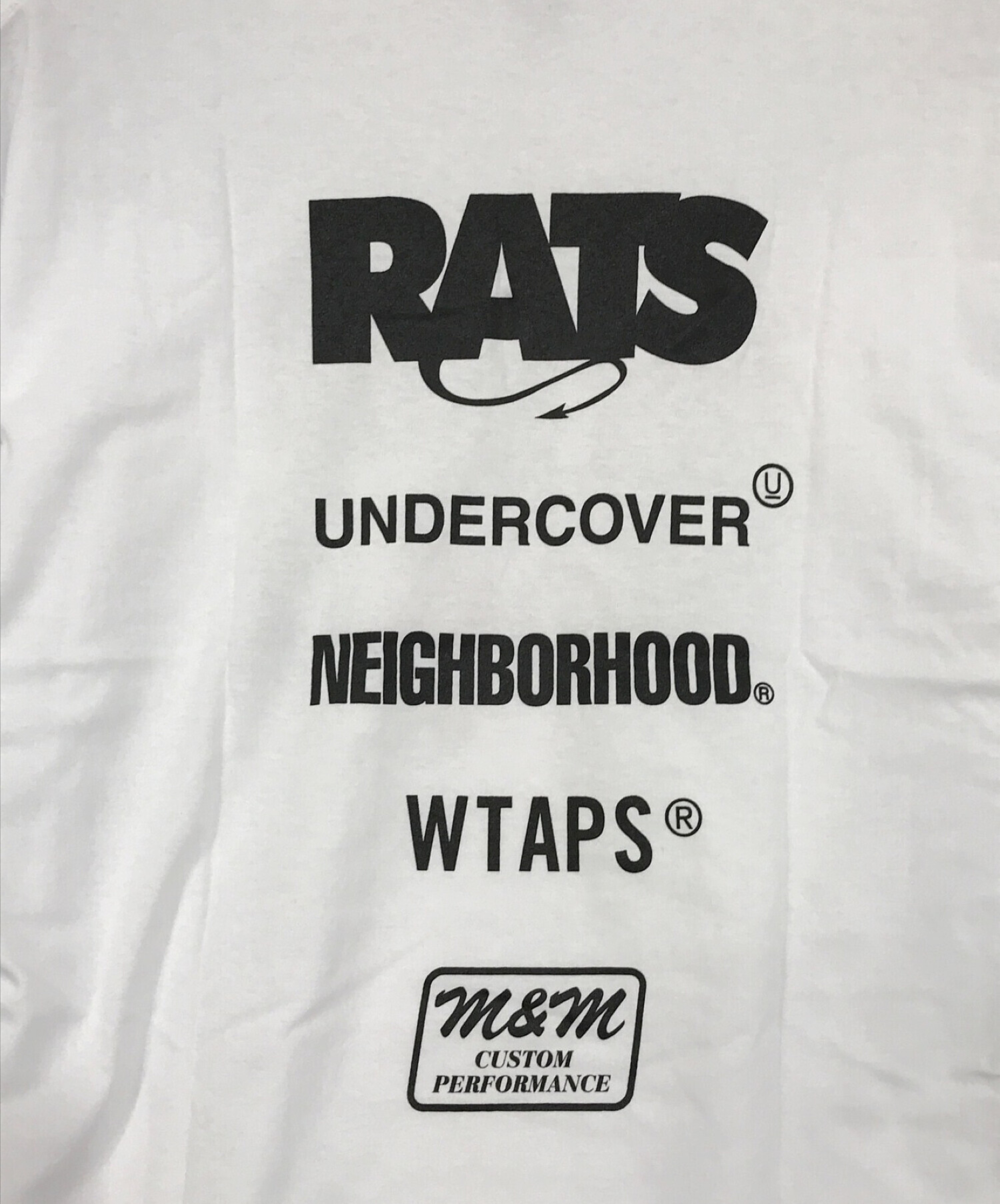 RATS FULL BLOOD T-SHIRT XL White ホワイト