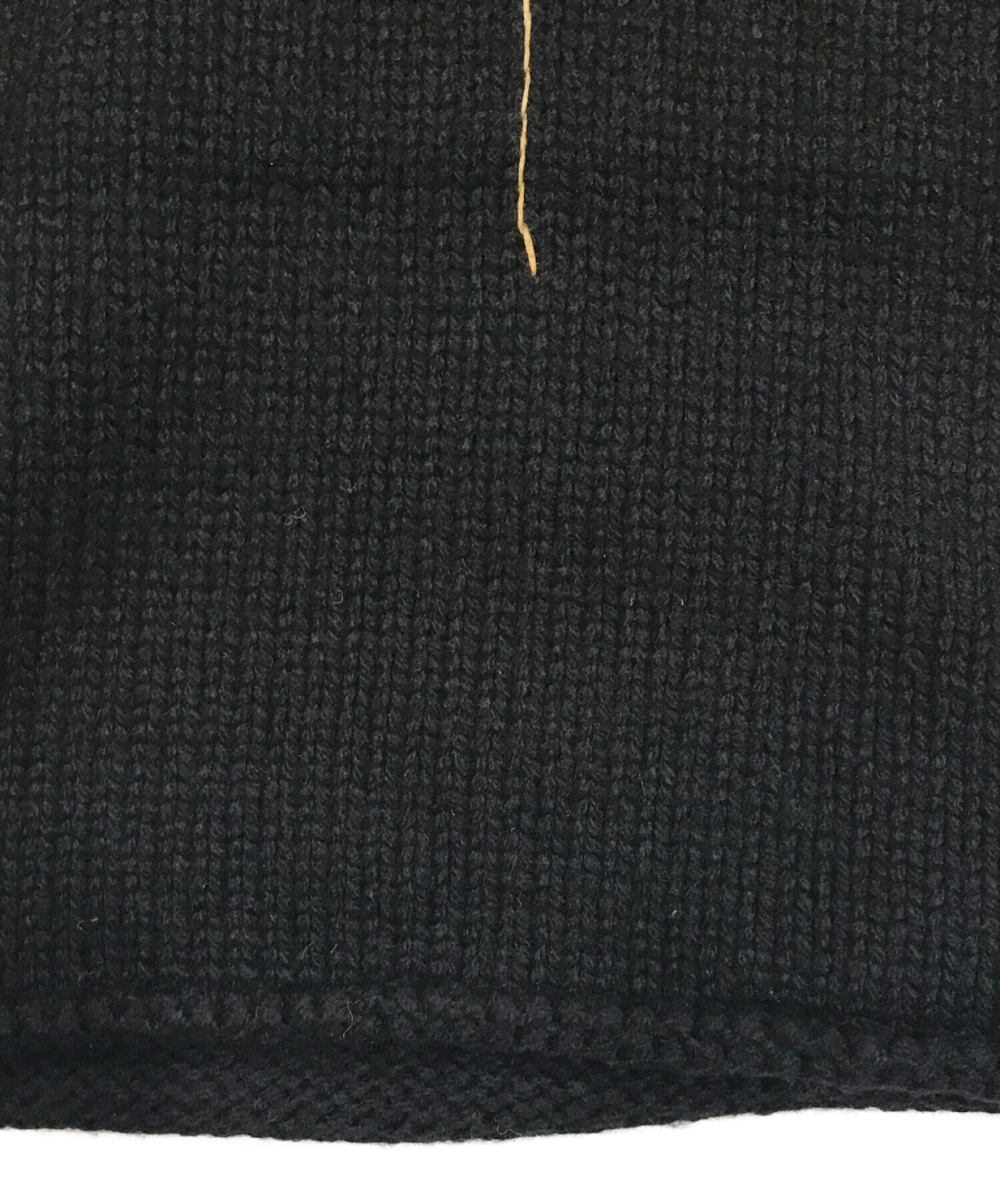 Yohji Yamamoto pour homme (ヨウジヤマモト プールオム) 刺繍ニット ブラック サイズ:SIZE M