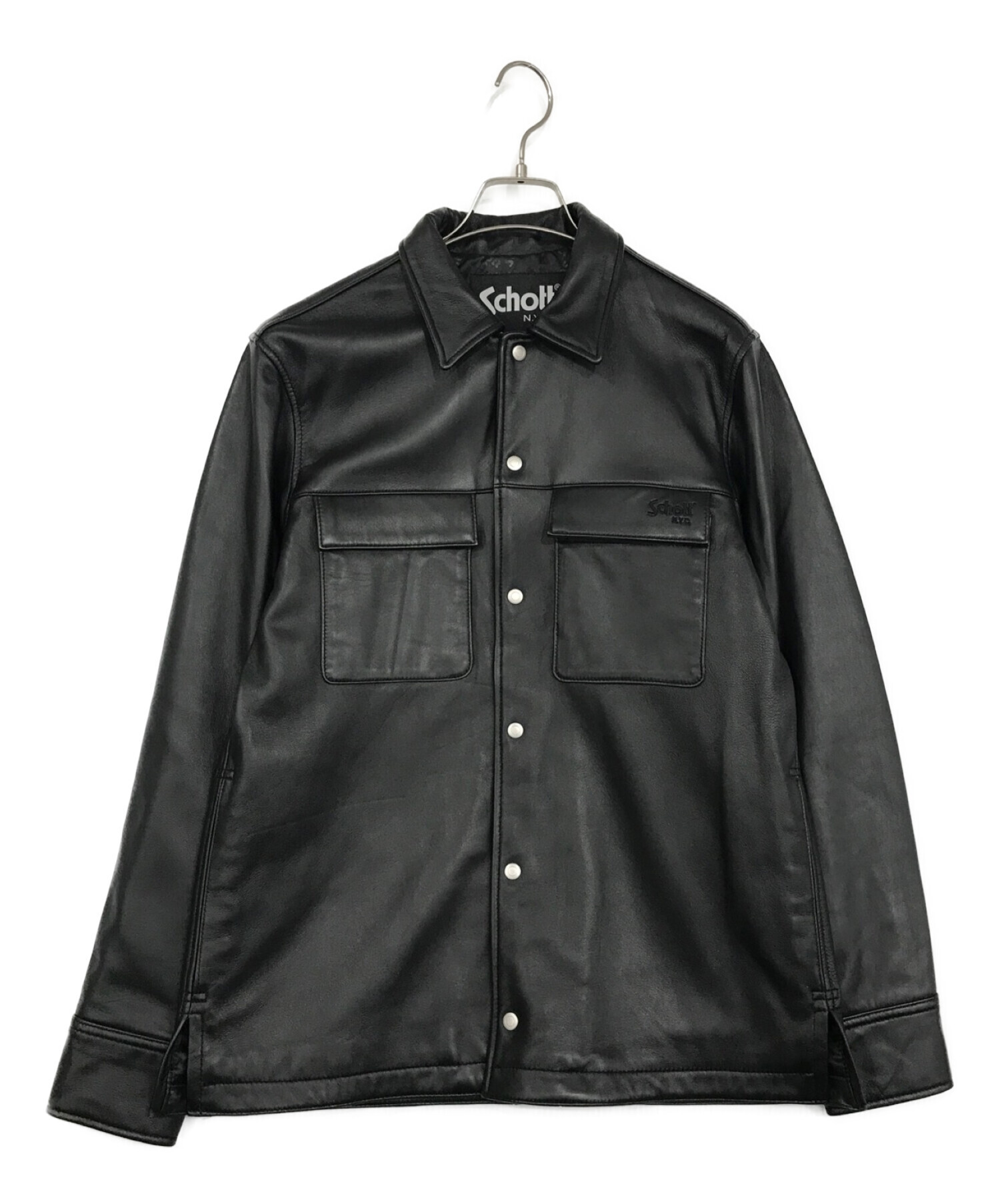 【新品未使用】lamb leather jacket 黒  Mサイズ