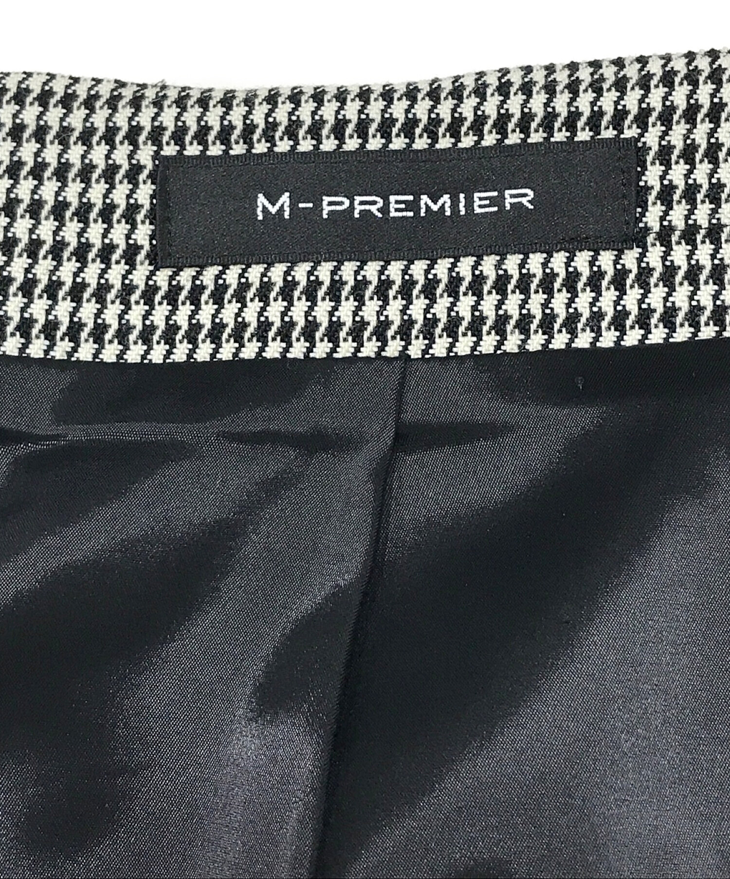 M-PREMIER (エムプルミエ) タイトスカート ホワイト×ブラック サイズ:SIZE 36