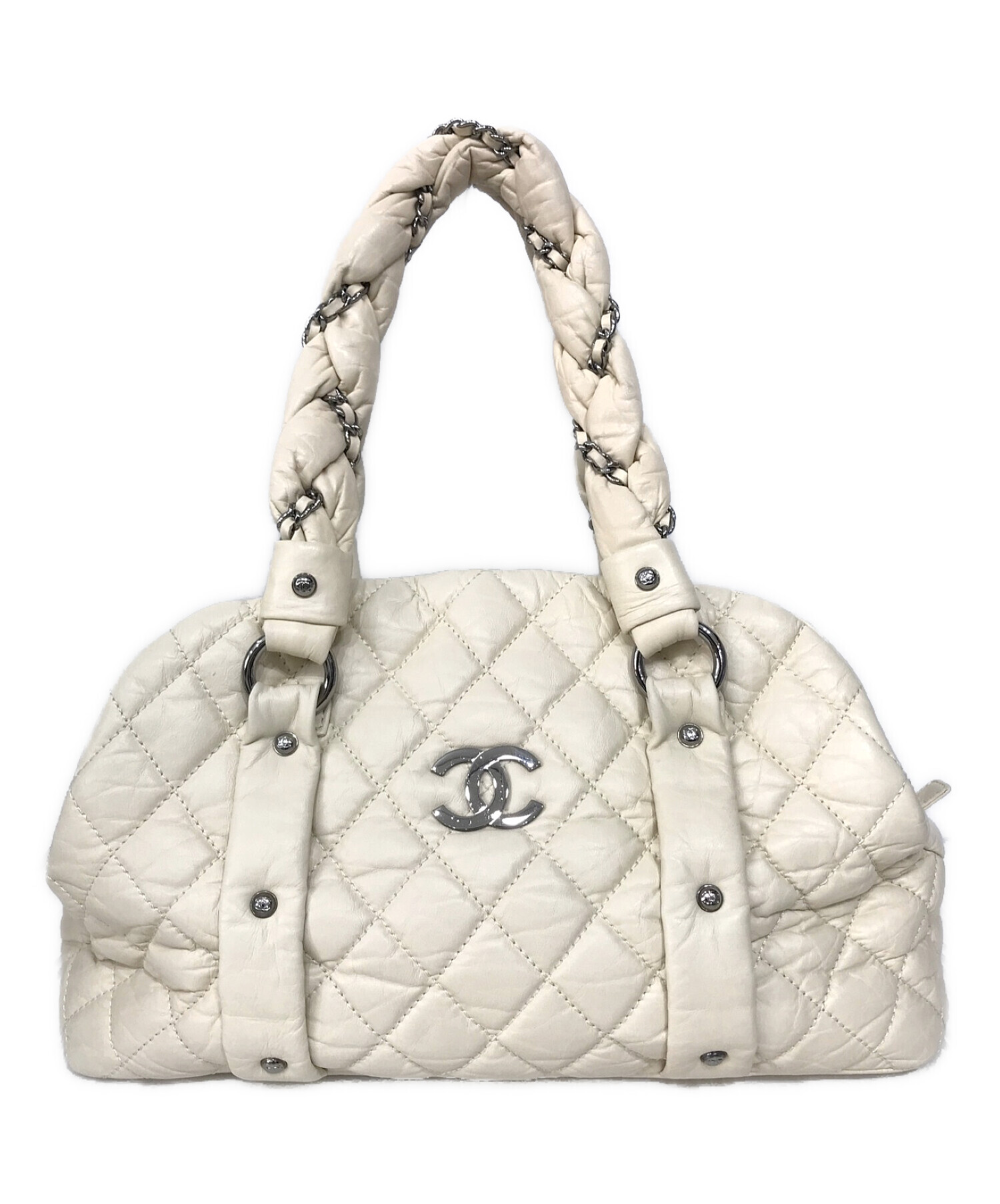 CHANEL (シャネル) ダイヤキルティングトートバッグ