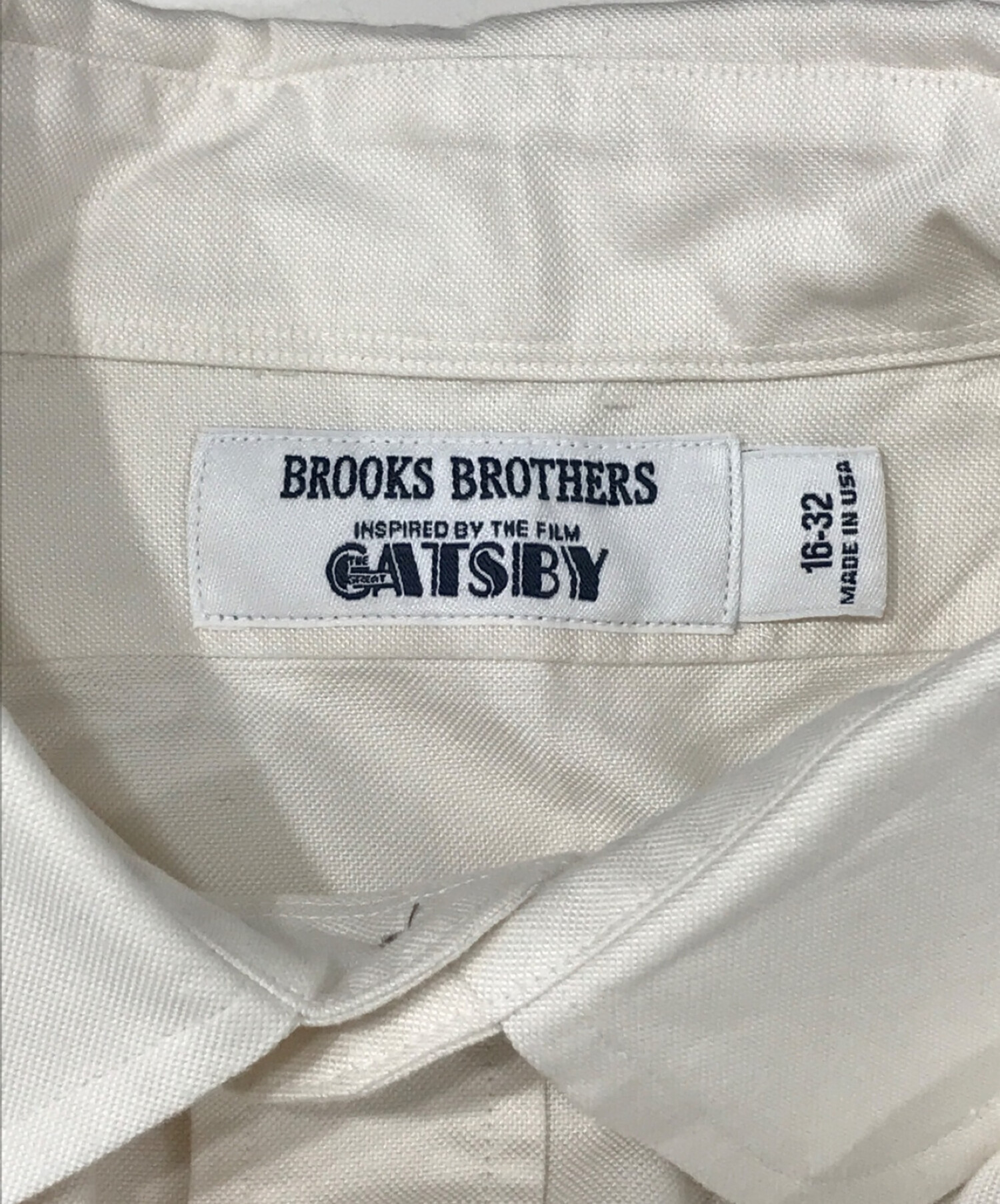 BROOKS BROTHERS (ブルックスブラザーズ) ラウンドカラーシャツ アイボリー サイズ:SIZE 175/100B