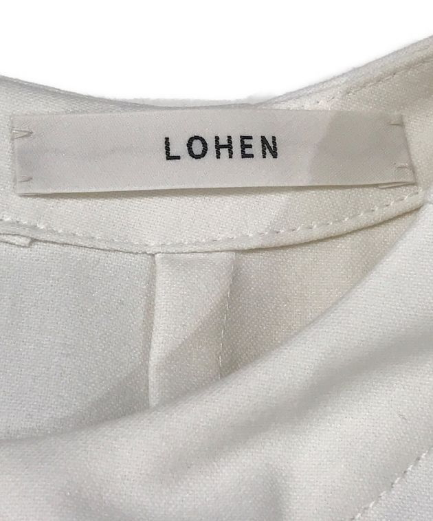 中古・古着通販】LOHEN (ローヘン) サイドスリットロングジレ ホワイト 