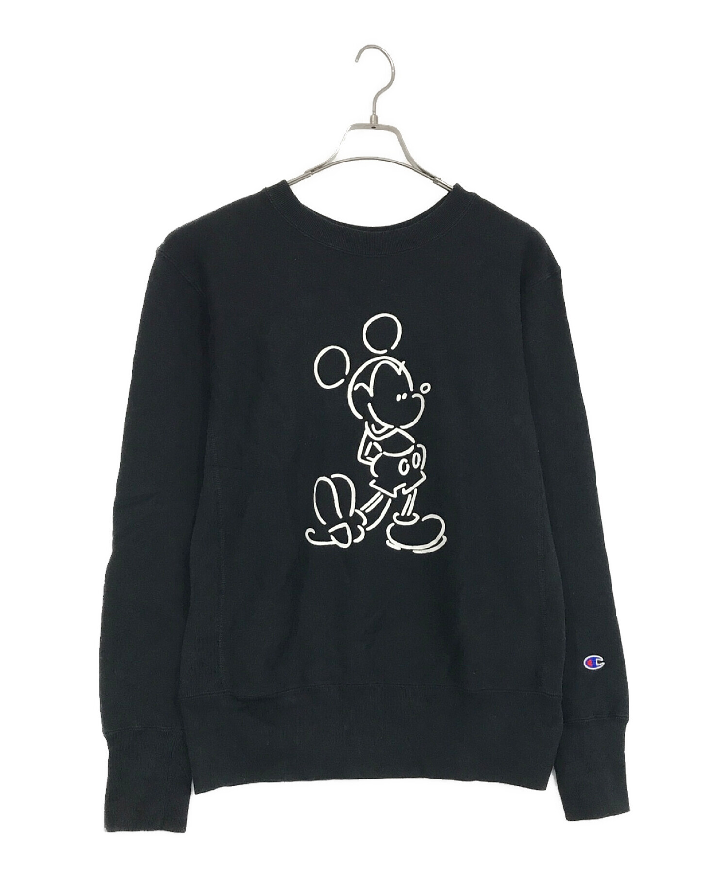 Champion (チャンピオン) DISNEY (ディズニー) REVERSE WEAVE ブラック サイズ:SIZE L