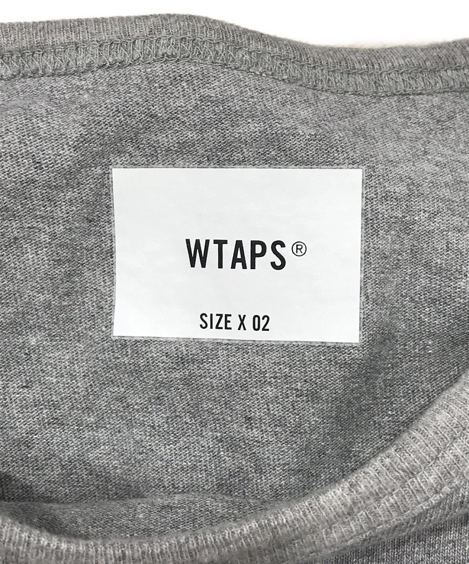 中古・古着通販】WTAPS (ダブルタップス) ロゴパッチTシャツ グレー