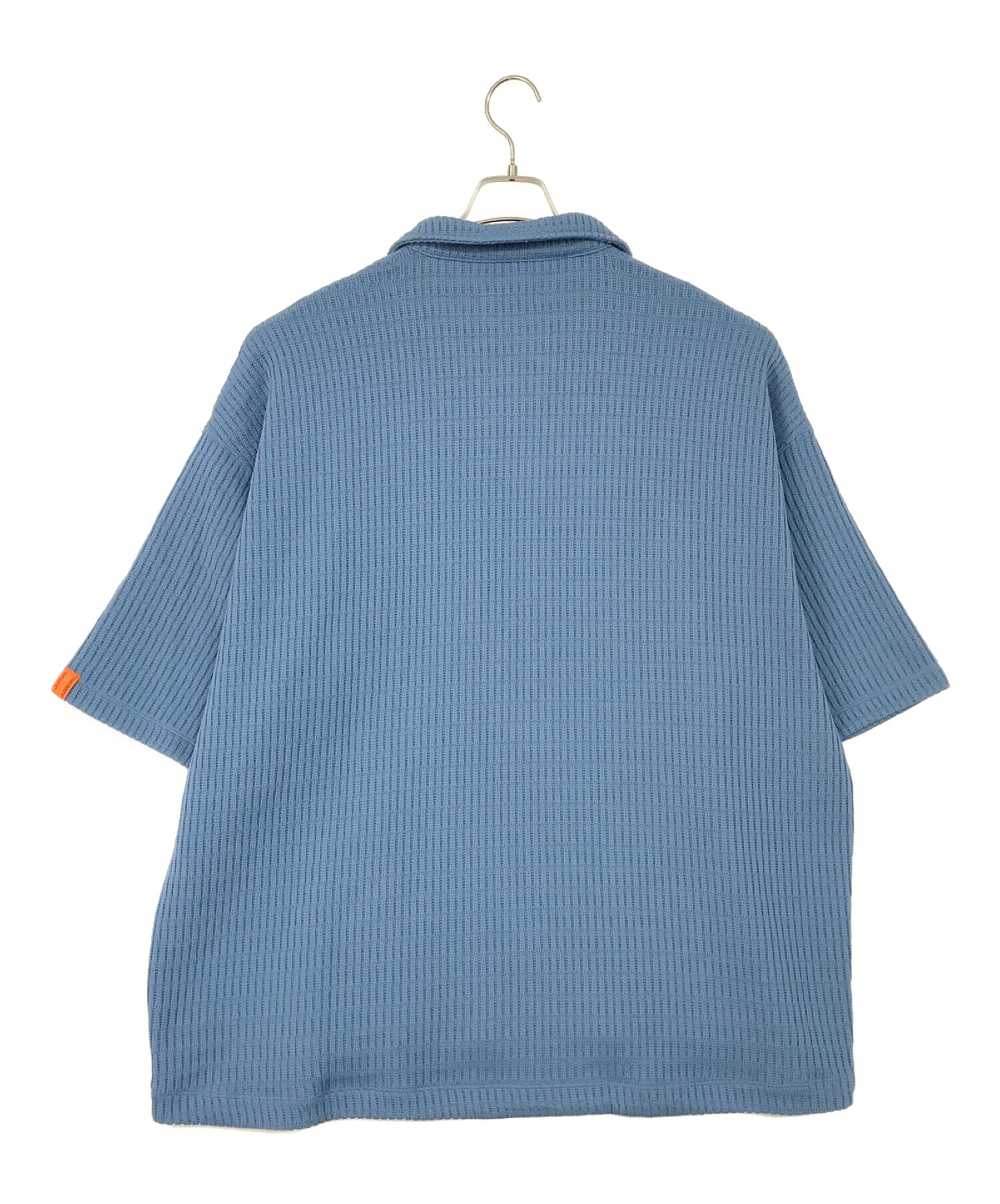 TIGHTBOOTH PRODUCTION (タイトブースプロダクション) MYSTERY GAUGE OPEN POLO スカイブルー  サイズ:SIZE XL