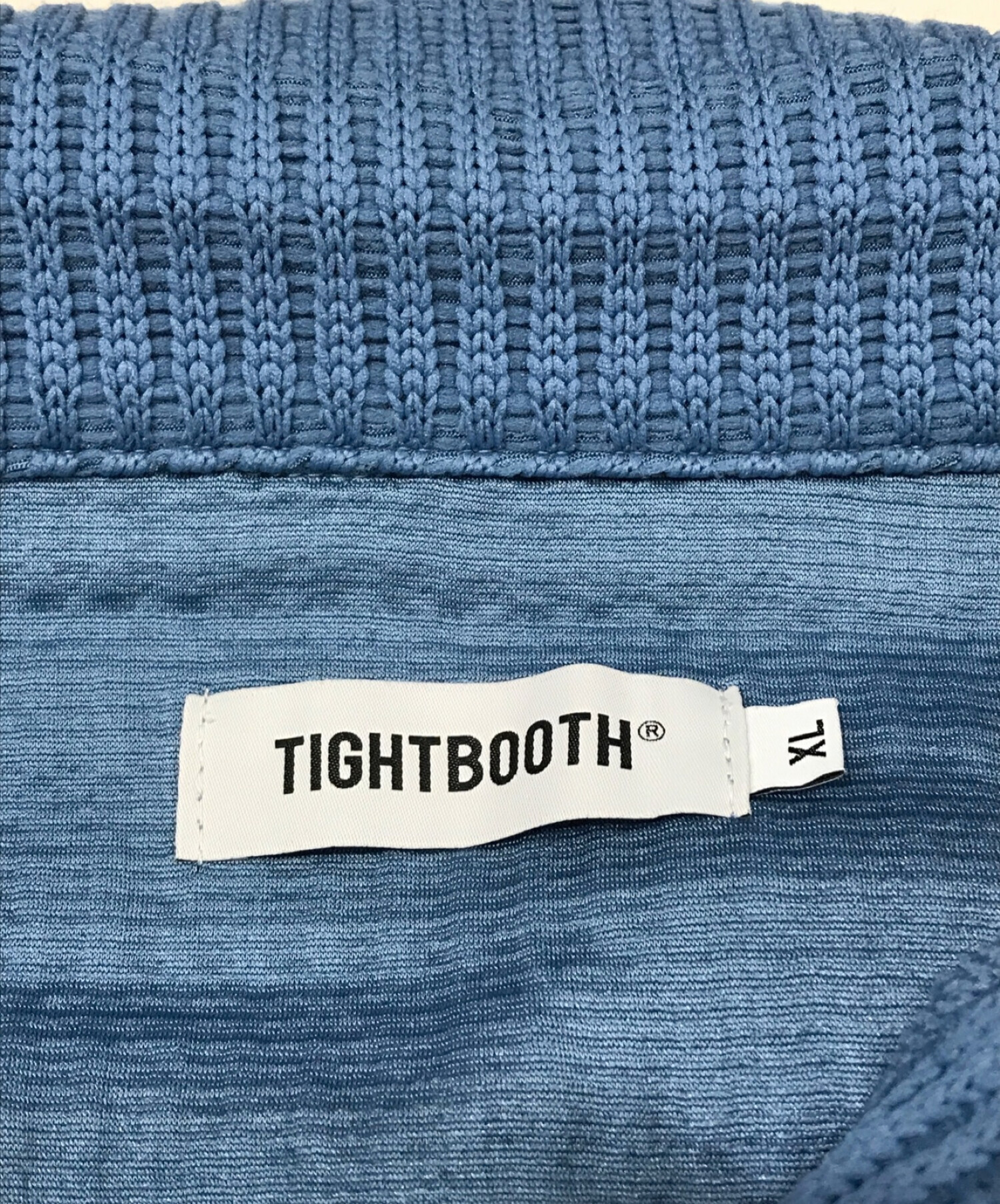 TIGHTBOOTH PRODUCTION (タイトブースプロダクション) MYSTERY GAUGE OPEN POLO スカイブルー  サイズ:SIZE XL