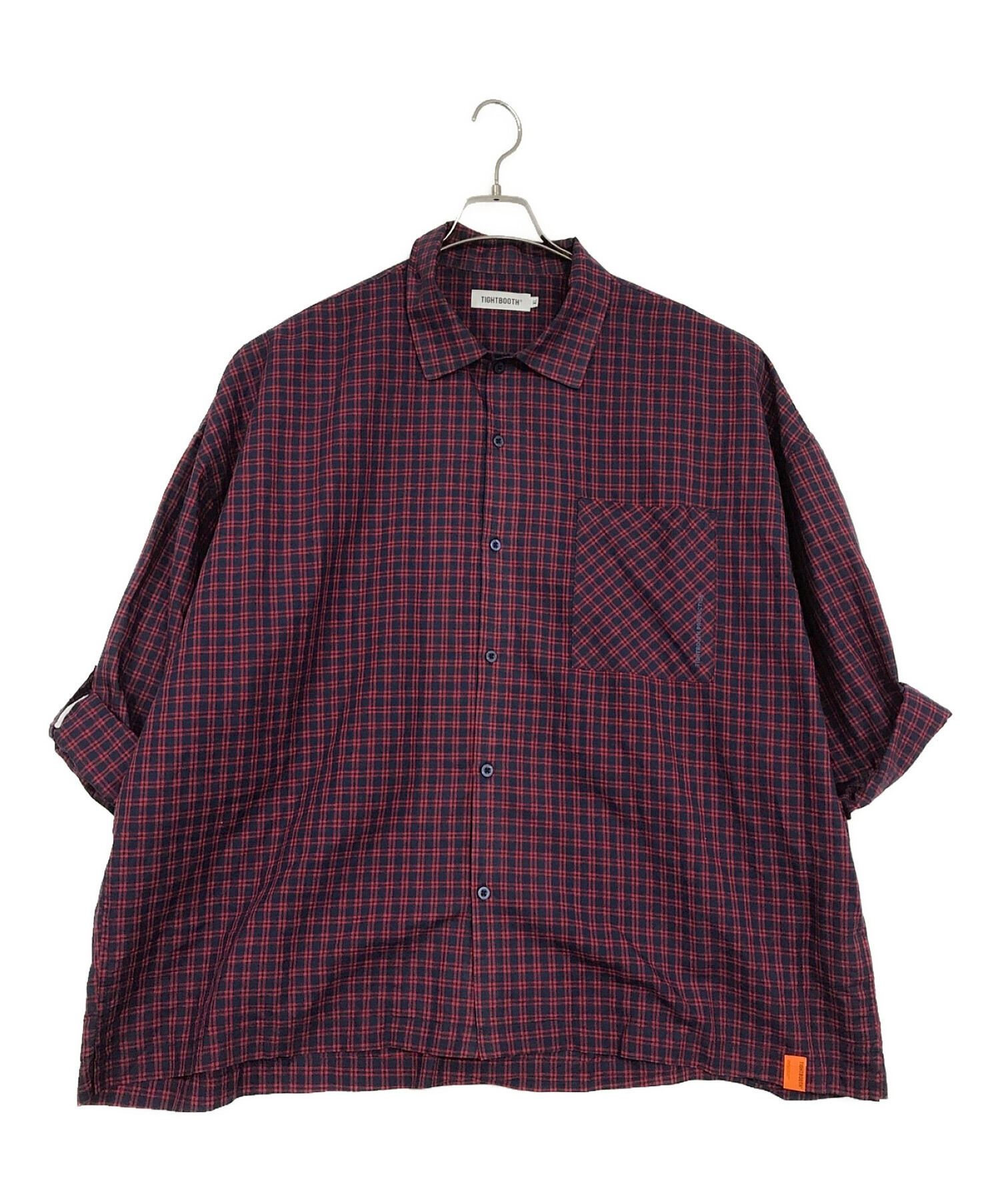 TIGHTBOOTH GINGHAM ROLL UP SHIRT - トップス