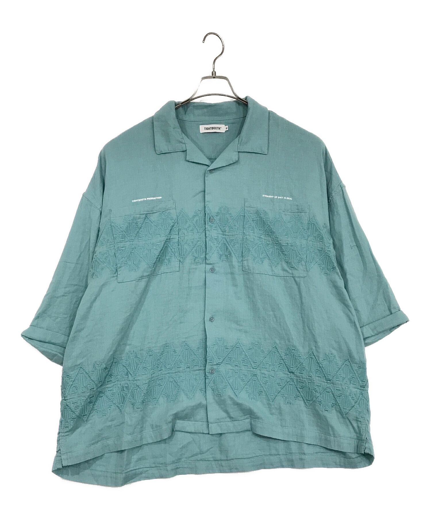 TIGHTBOOTH PRODUCTION◇BAND COLLAR RIPPLE SHIRT/長袖シャツ/XL