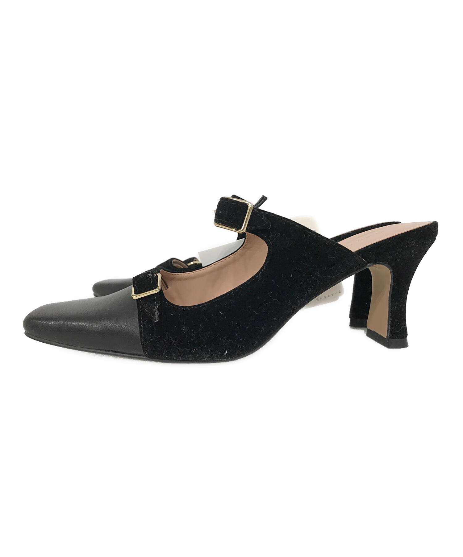 HER LIP TO (ハーリップトゥ) Mademoiselle Mules ブラック サイズ:SIZE 36