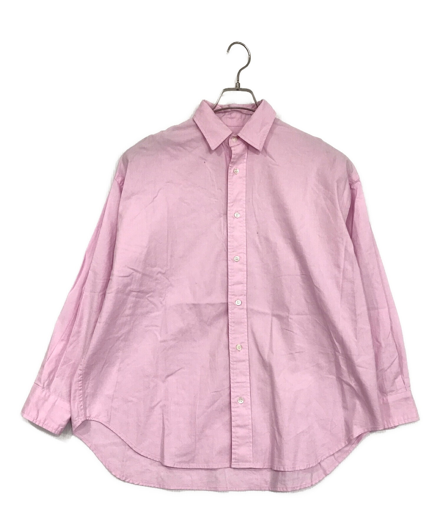 FRAMeWORK (フレームワーク) コットンレギュラーカラーシャツ ピンク サイズ:表記無し