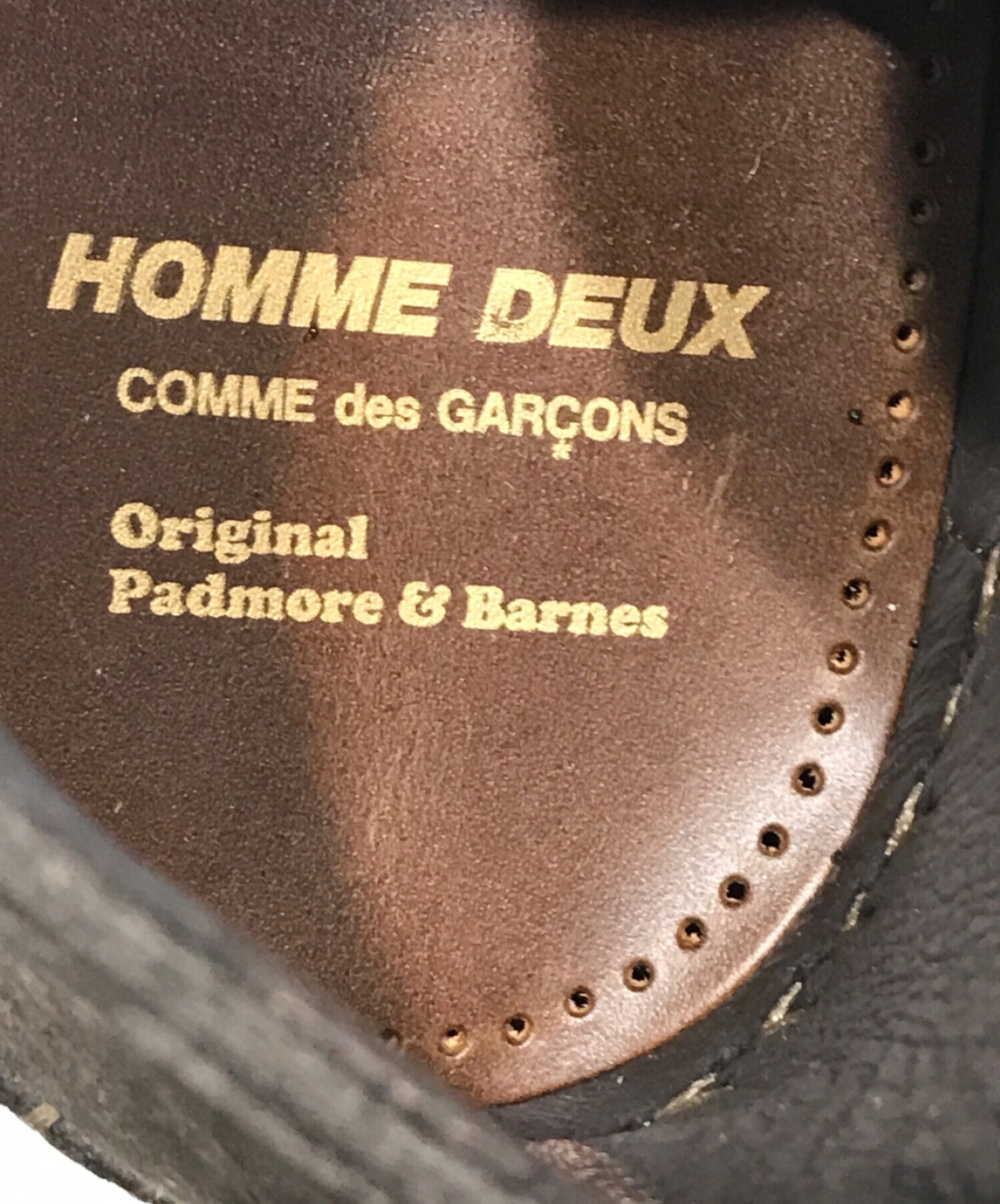 COMME des GARCONS HOMME DEUX (コムデギャルソン オム ドゥ) PADMORE&BARNES (パドモア&バーンズ)  クレープソールブーツ ブラウン サイズ:SIZE 7