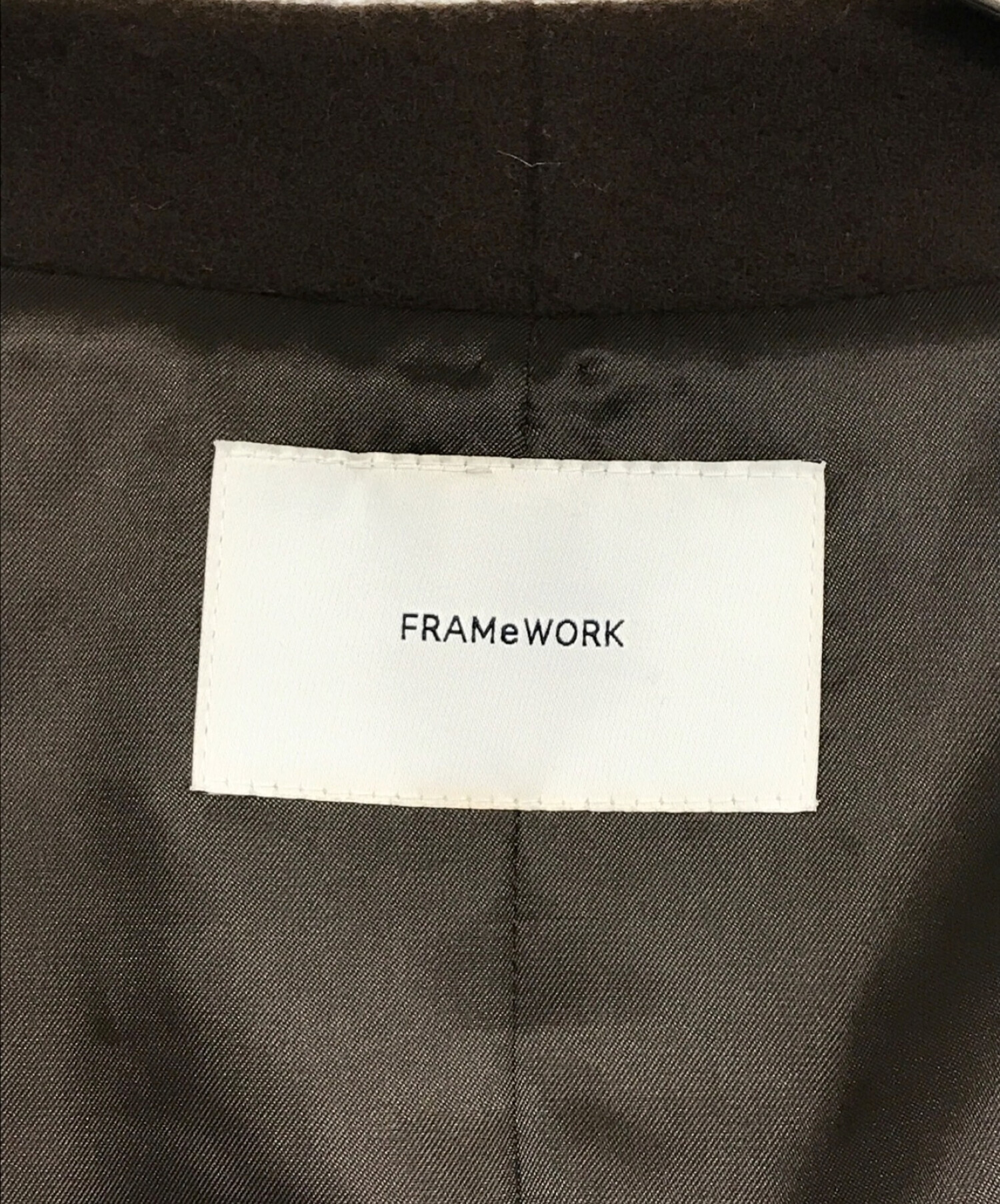 中古・古着通販】FRAMeWORK (フレームワーク) 二重織りVネックコート ...