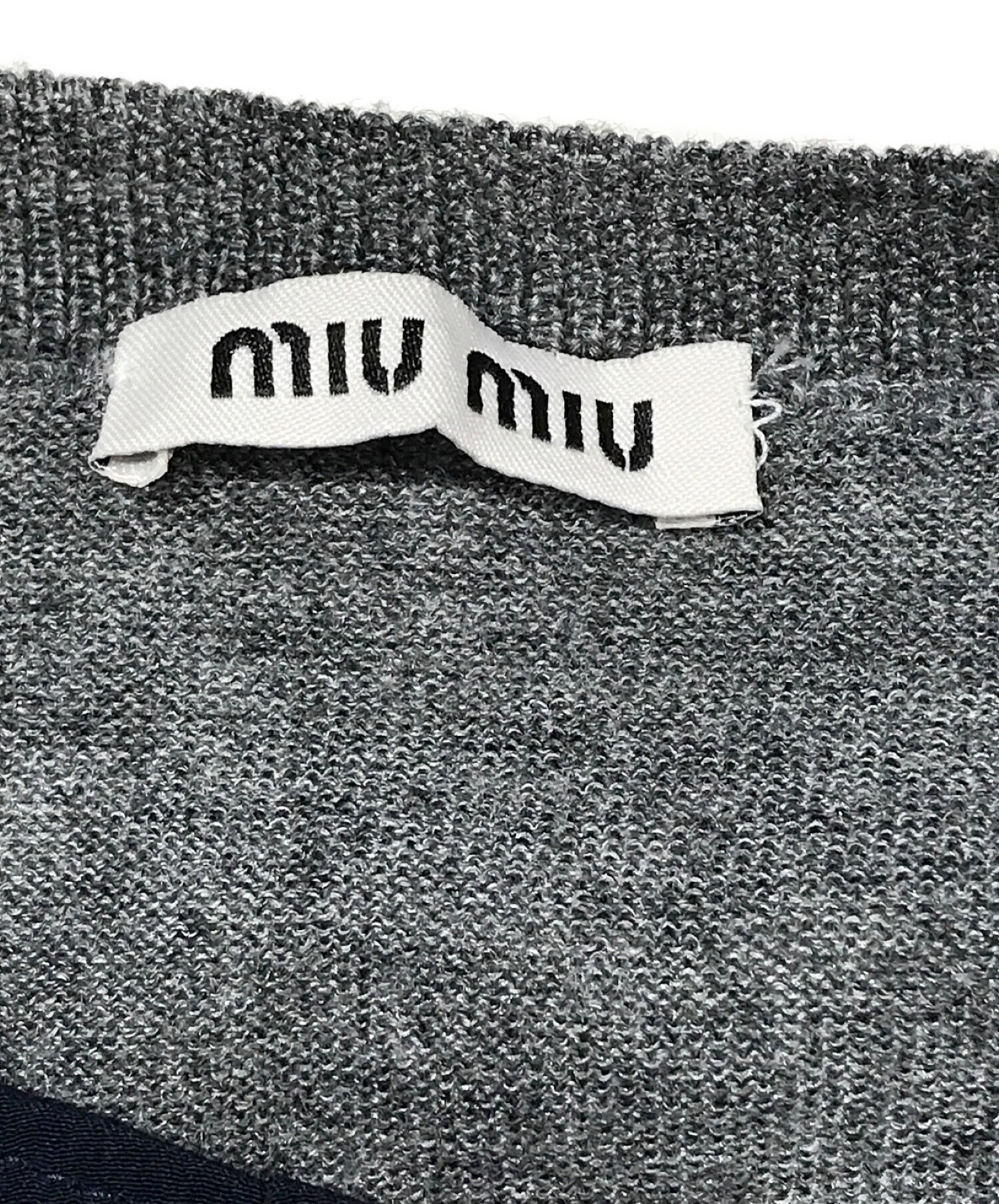 中古・古着通販】MIU MIU (ミュウミュウ) ウールシルクフリル