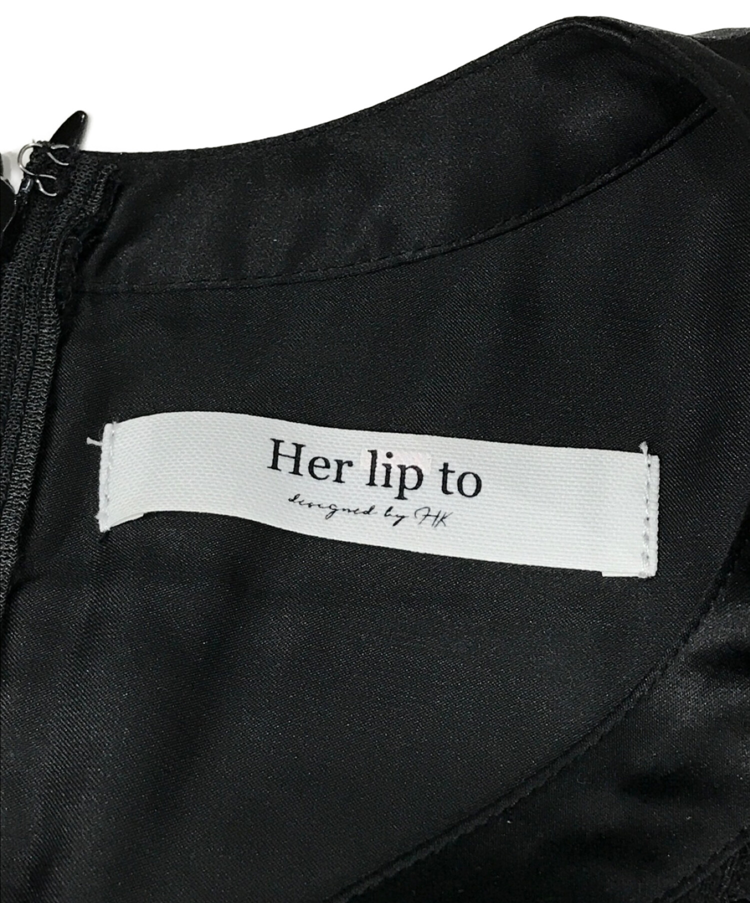 中古・古着通販】HER LIP TO (ハーリップトゥ) Nottingham Lace Long Dress ブラック サイズ:SIZE  S｜ブランド・古着通販 トレファク公式【TREFAC FASHION】スマホサイト