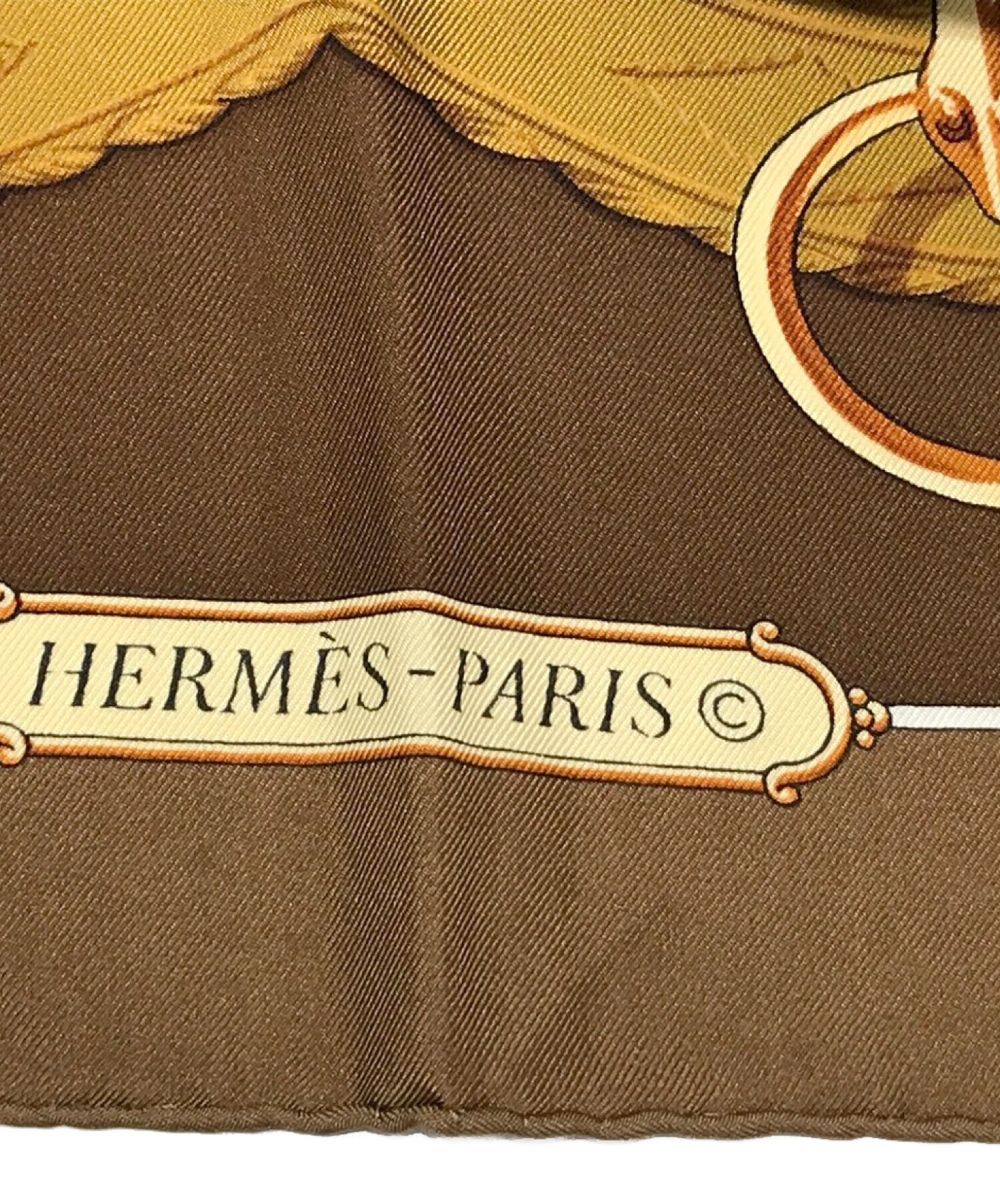中古・古着通販】HERMES (エルメス) Lift Profile scarf 90 ベージュ 