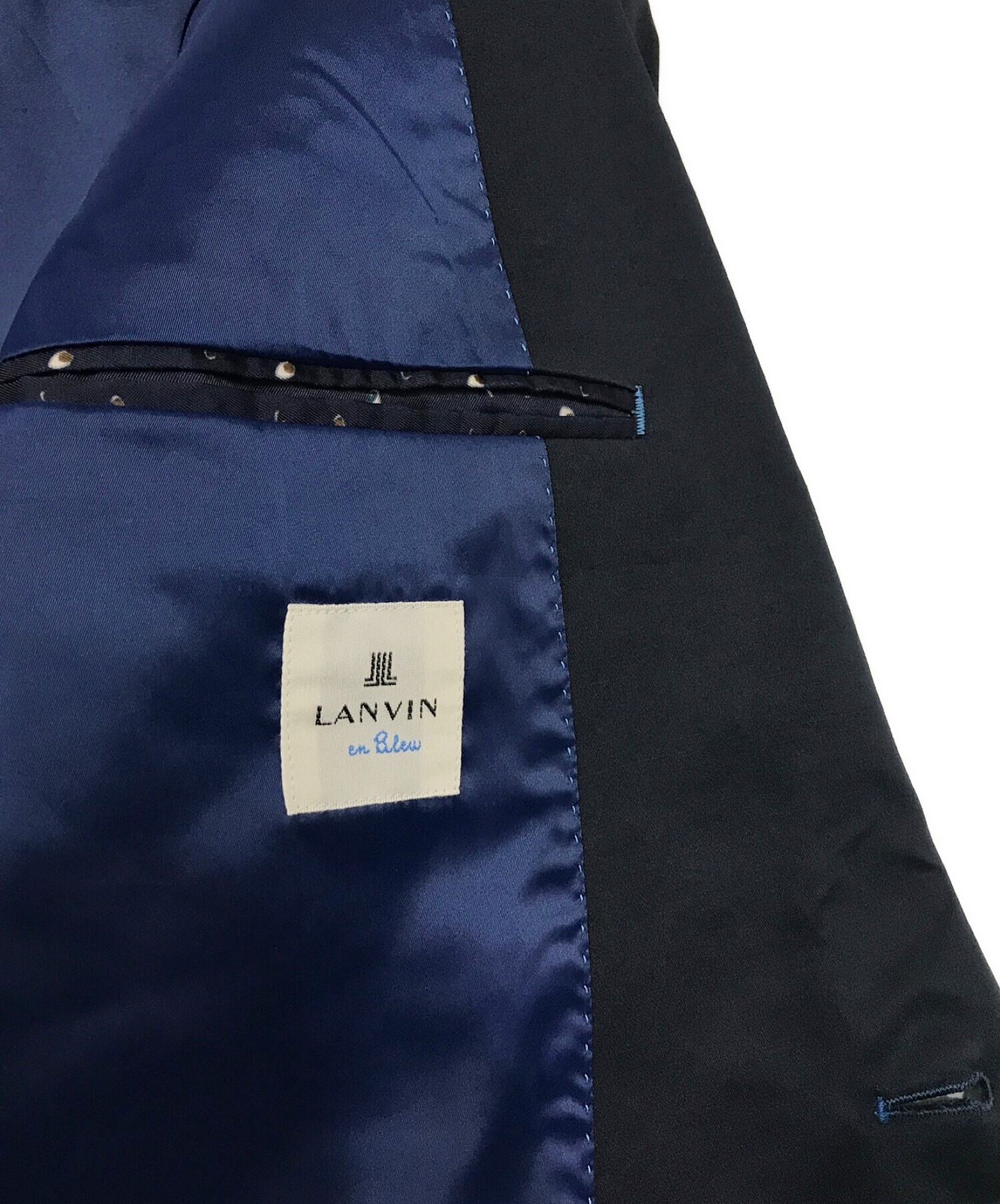 中古・古着通販】LANVIN (ランバン) テーラードジャケット ネイビー