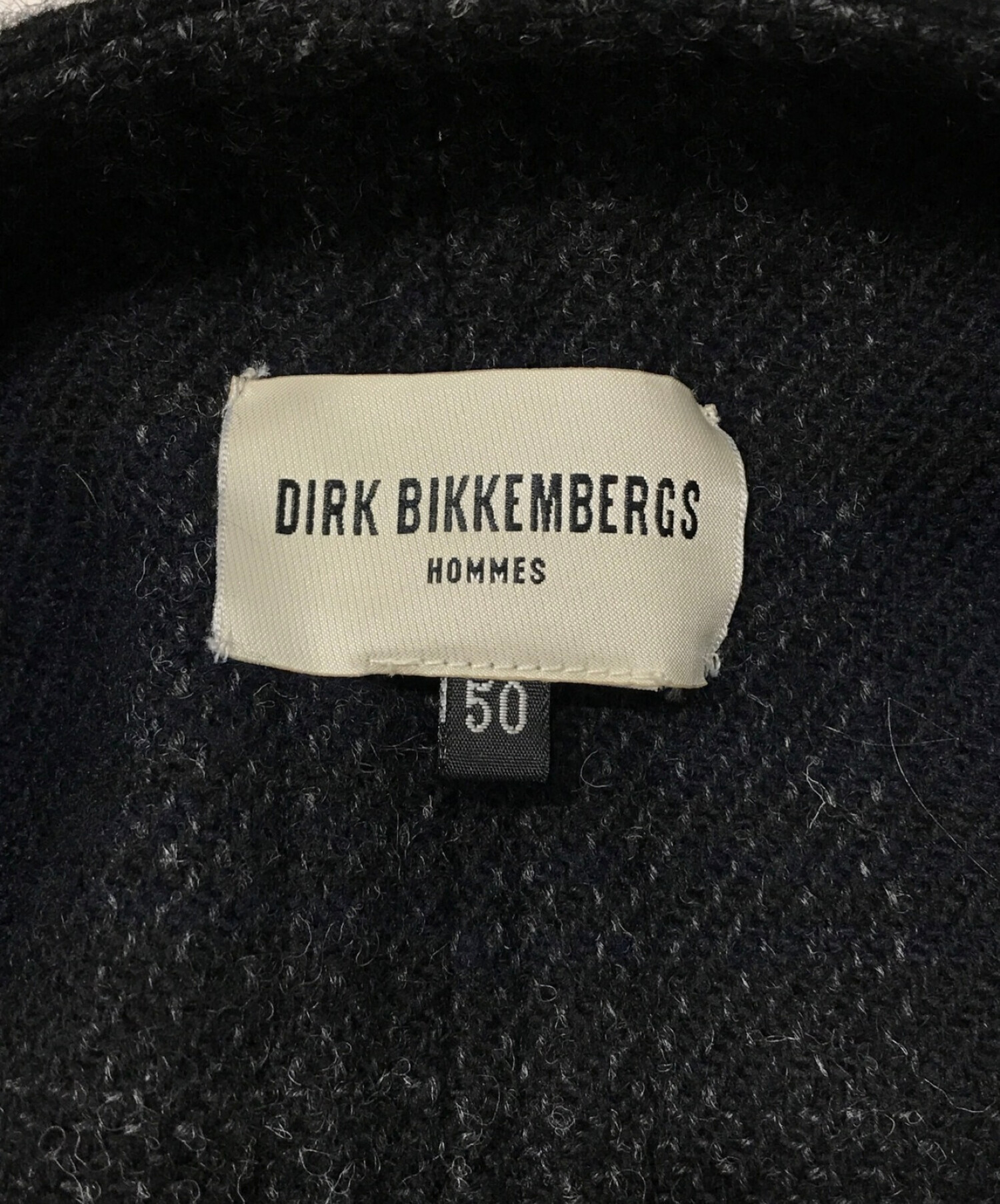 DIRK BIKKEMBERGS (ダークビッケンバーグ) レザーベスト ブラック サイズ:SIZE　50