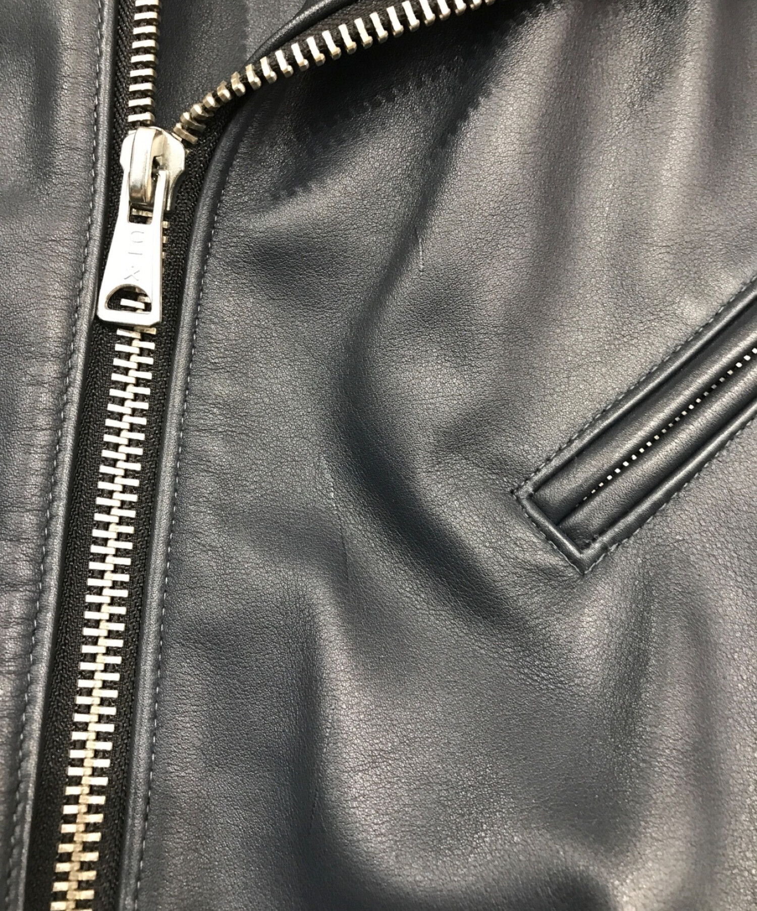 中古・古着通販】Lewis Leathers (ルイスレザース) Hysteric Glamour (ヒステリックグラマー) サイクロン  ダブルライダース ジャケット ネイビー サイズ:SIZE S｜ブランド・古着通販 トレファク公式【TREFAC FASHION】スマホサイト