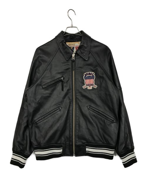 レザージャケット値下げ不可 (定価¥97900) AVIREX - VARSITY JACKET