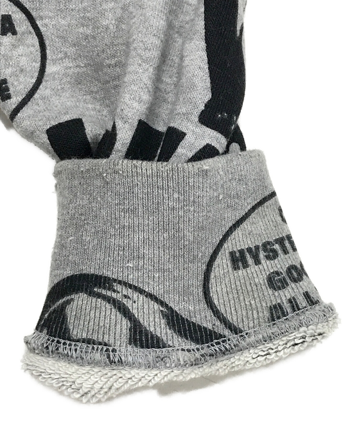 Hysteric Glamour (ヒステリックグラマー) HG SOUND REVOLUTION柄スウェット グレー サイズ:SIZE M