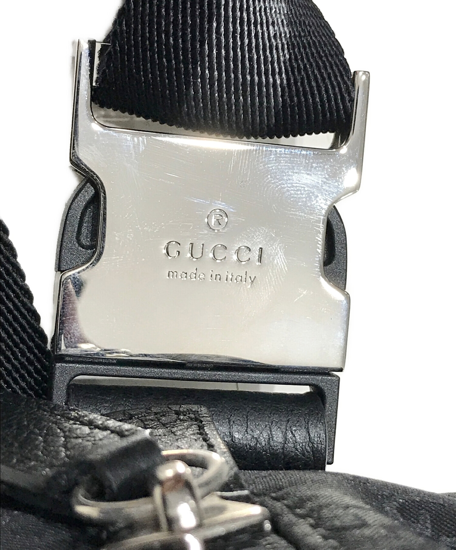 中古・古着通販】GUCCI (グッチ) ウエストバッグ ブラック｜ブランド