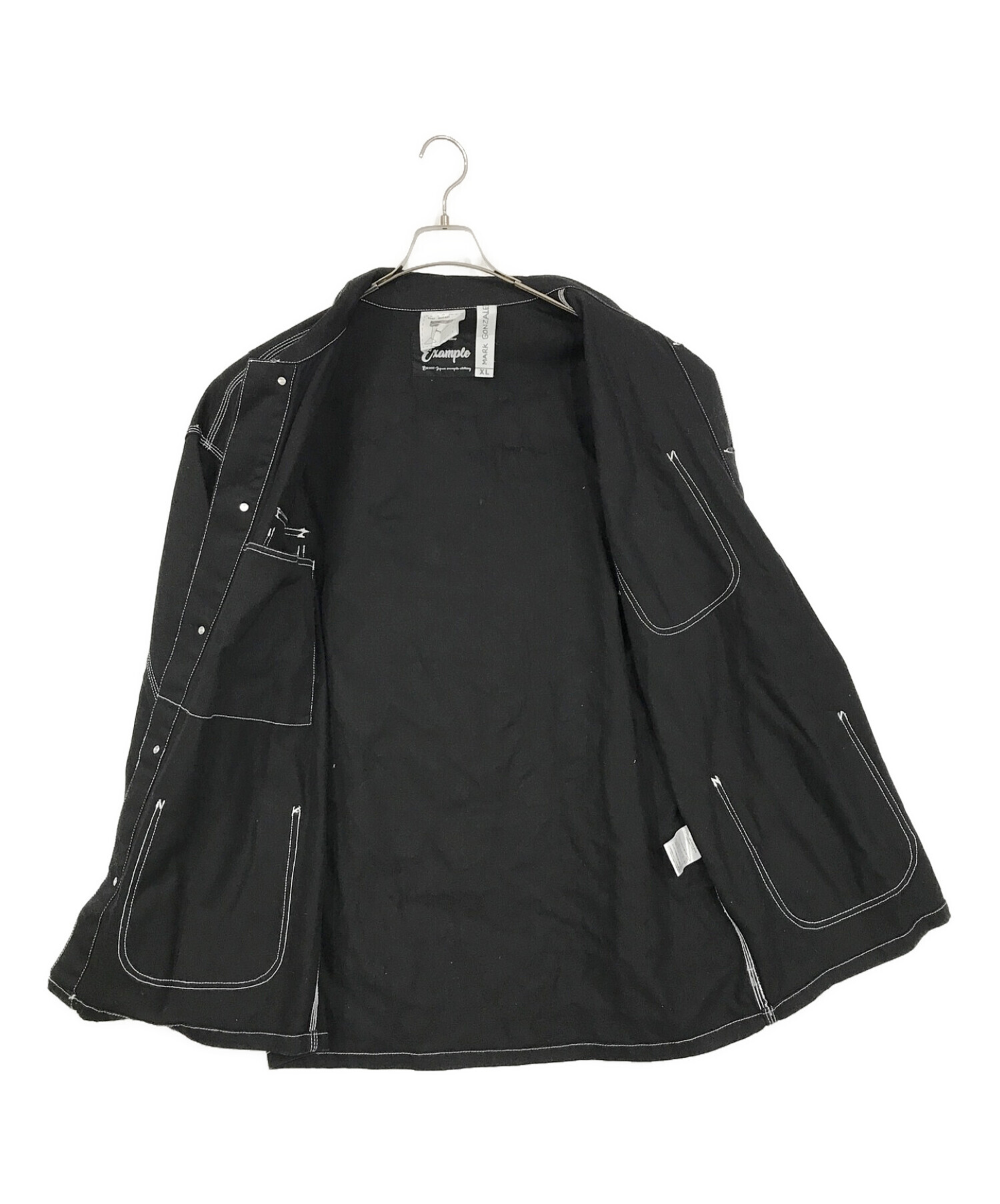 MARK GONZALES (マーク・ゴンザレス) EXAMPLE (エグザンプル) SON&MOM WORKWEAR JACKET ブラック  サイズ:SIZE　XL