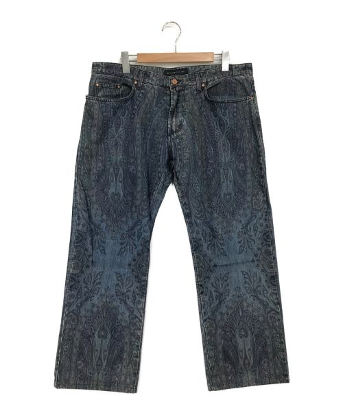 【中古・古着通販】ETRO (エトロ) ペイズリー柄デニムパンツ 