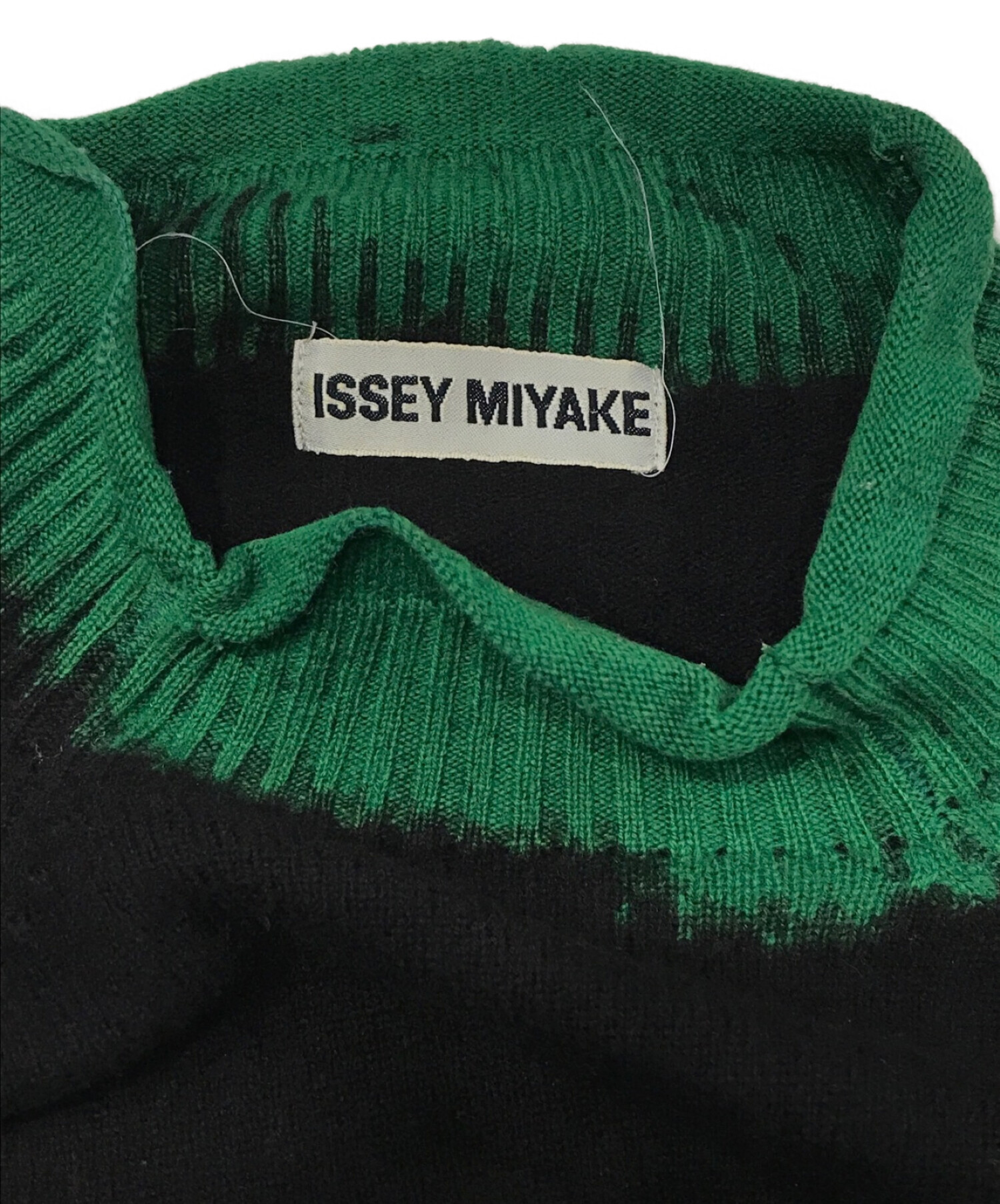 中古・古着通販】ISSEY MIYAKE (イッセイミヤケ) バイカラーニット