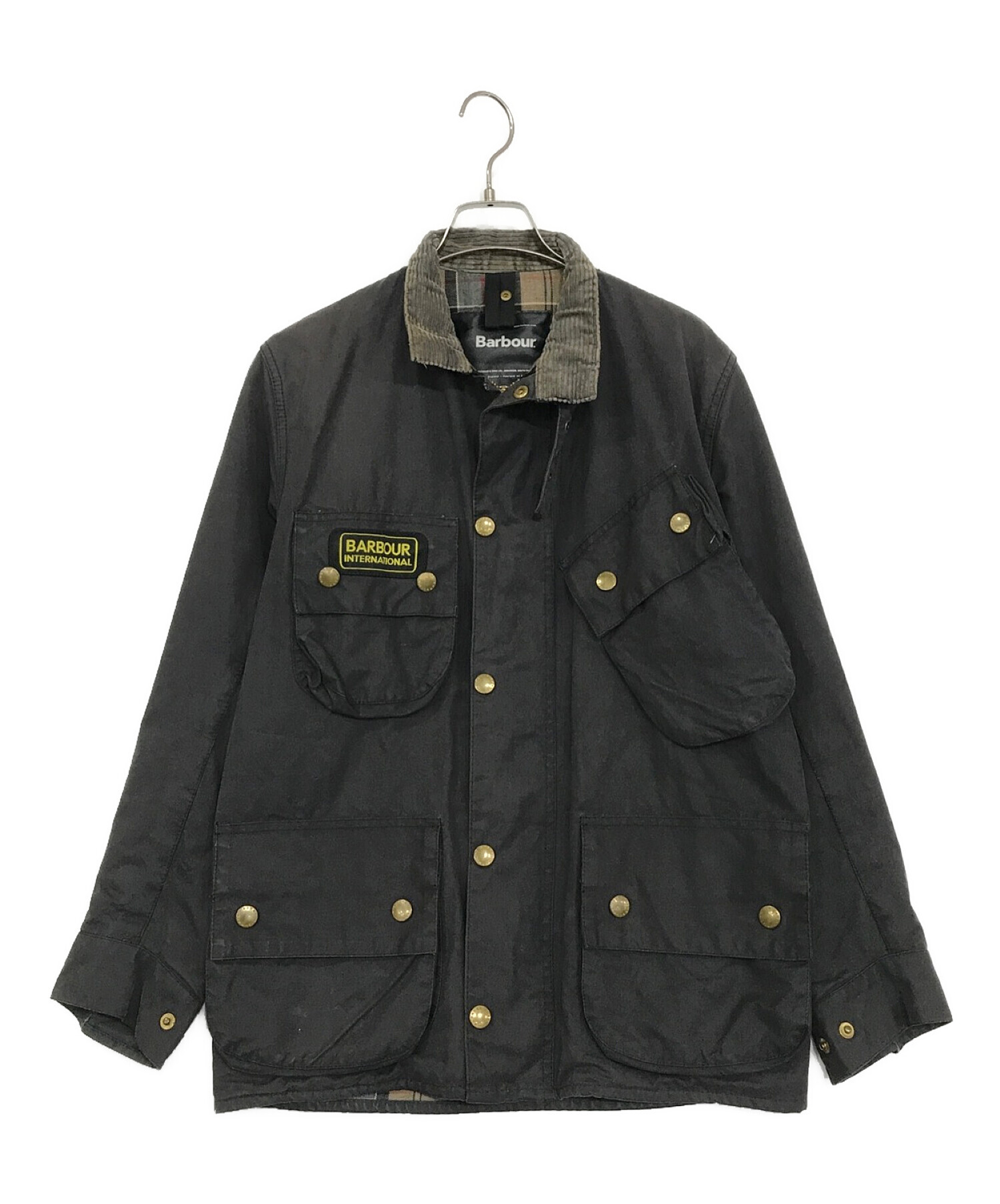 【中古・古着通販】Barbour (バブアー) ヴィンテージINTERNATIONALオイルドジャケット グレー サイズ:SIZE  C34｜ブランド・古着通販 トレファク公式【TREFAC FASHION】スマホサイト