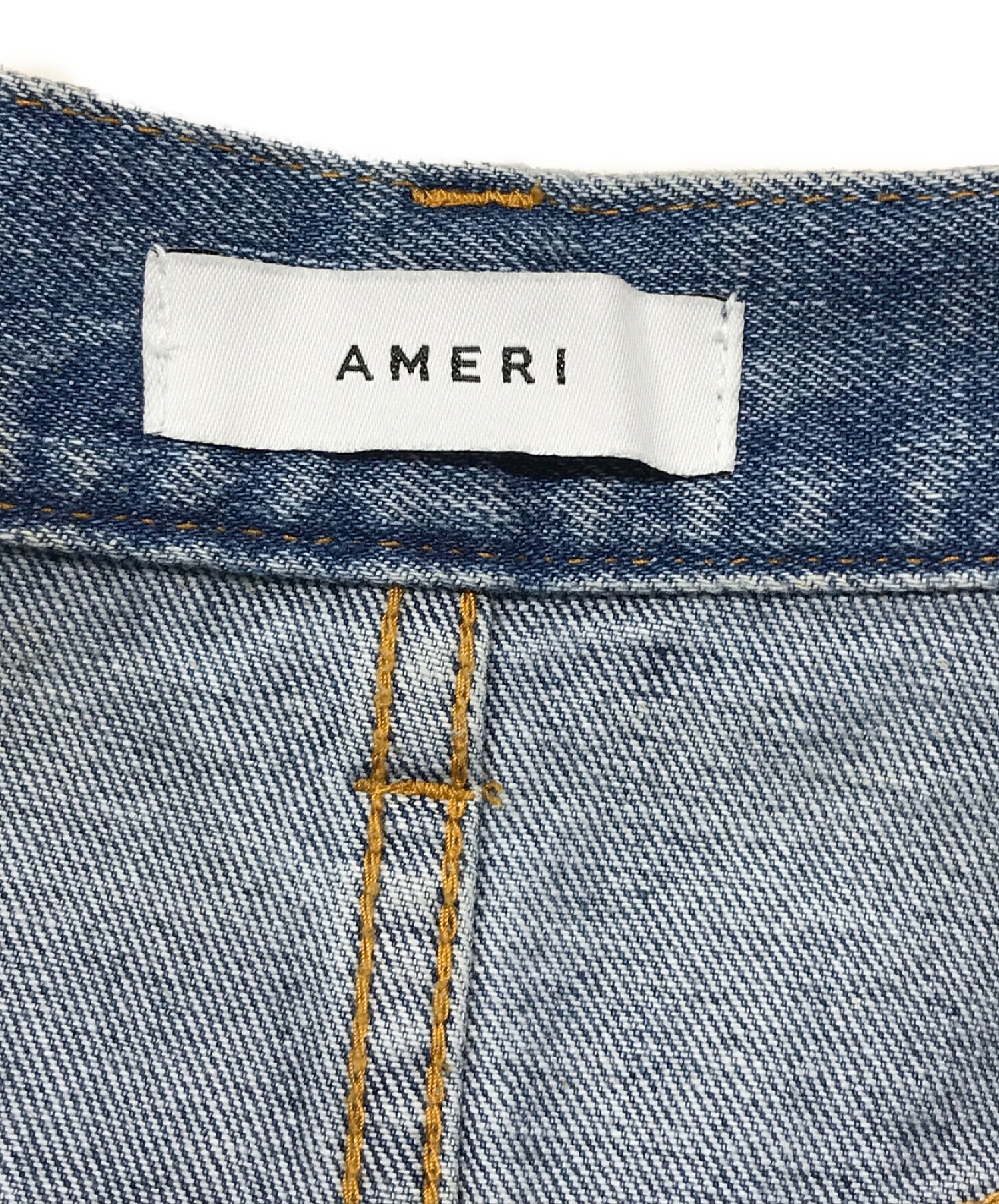 中古・古着通販】Ameri (アメリ) INSIDE OUT ZIPPER DENIM SKIRT