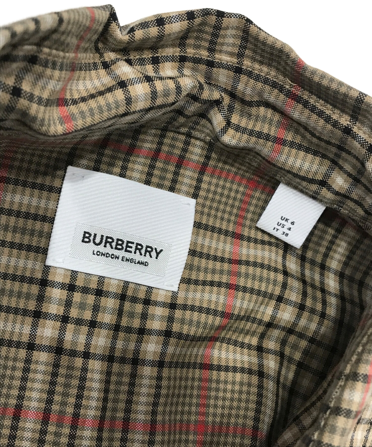 BURBERRY バーバリー ノバチェック シャツ ワンピース | chidori.co