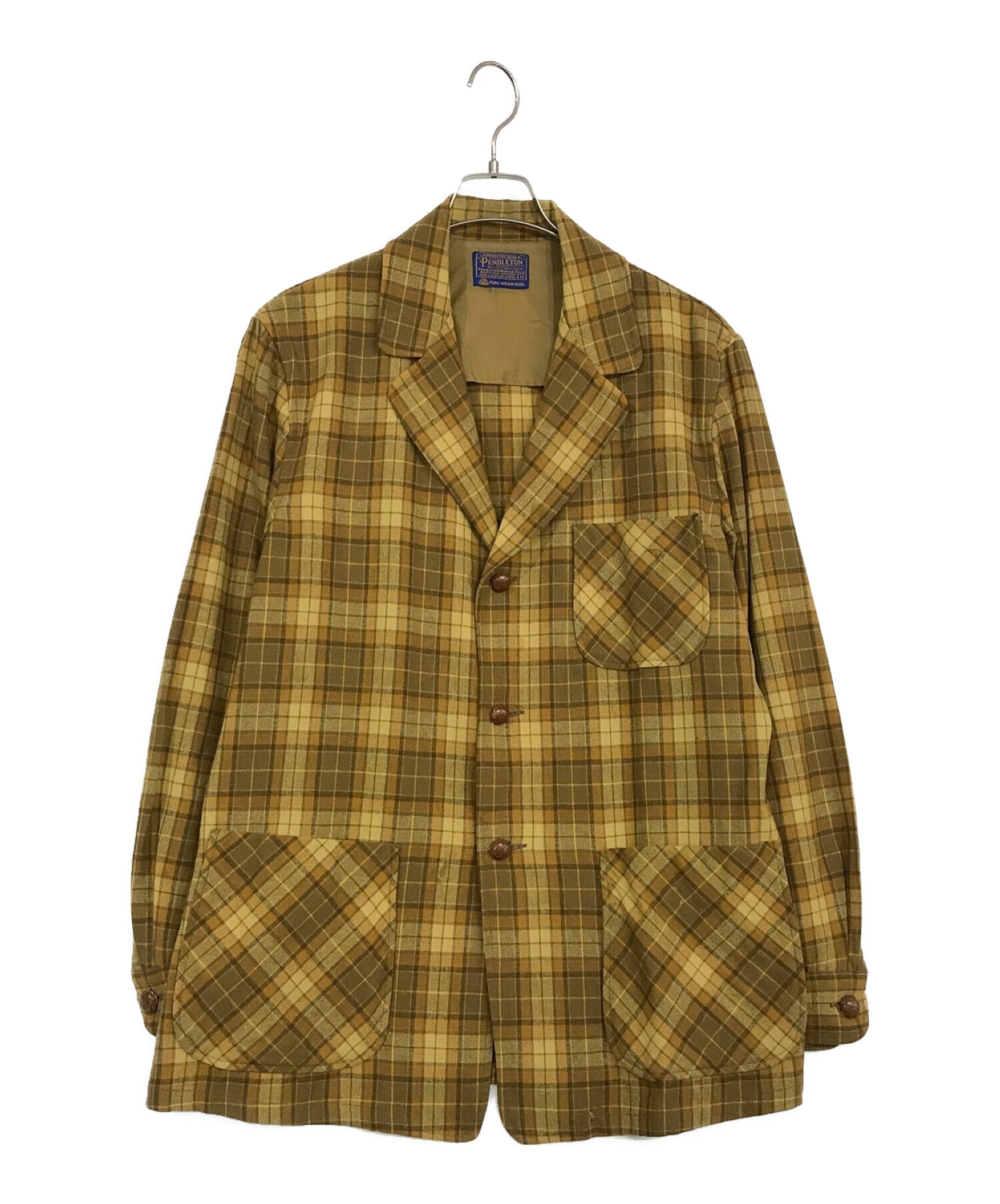 中古・古着通販】PENDLETON (ペンドルトン) シャツジャケット イエロー