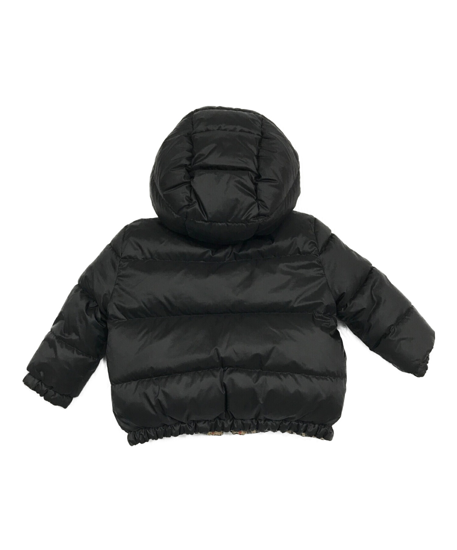 BURBERRY LONDON (バーバリー ロンドン) Reversible Hooded Down  Jacket/リバーシブルフーデッドダウンジャケット ブラック サイズ:SIZE 18M/86cm