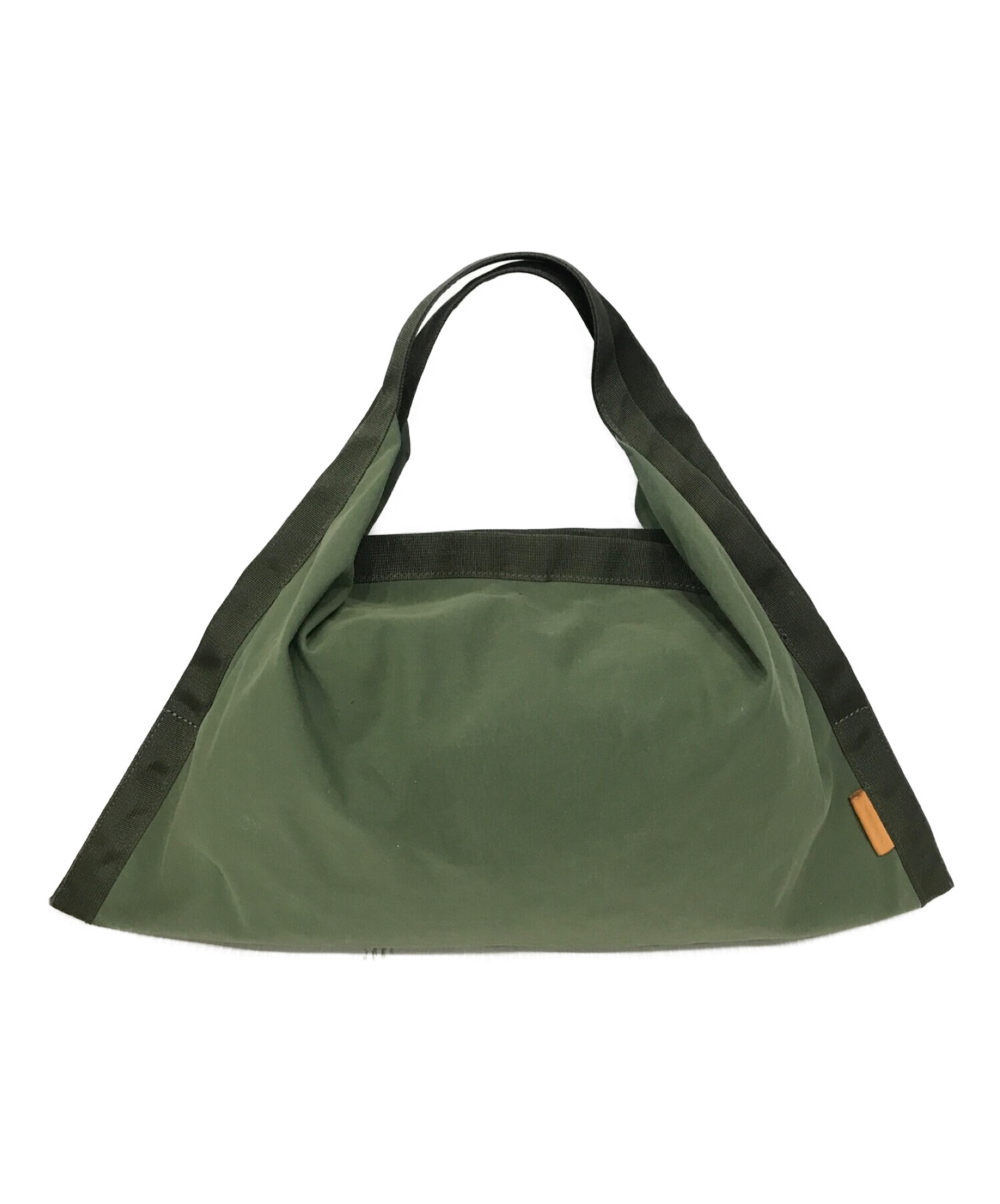 HENDER SCHEME (エンダースキーマ) origami bag small 3 layer nylon グリーン