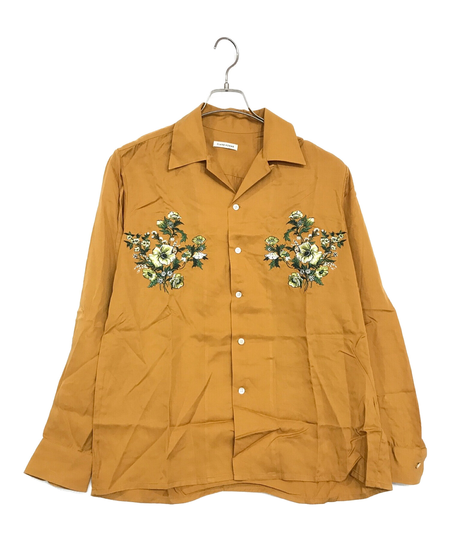 中古・古着通販】CLANE HOMME (クラネ オム) FLOWER EMBROIDERY SHIRT