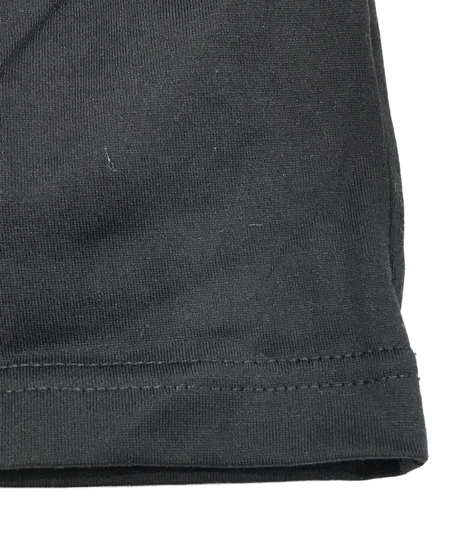9A06_極美品 バーバリー 現行 フロントロゴ Tシャツ XL相当 ブラックTシャツ/カットソー(半袖/袖なし)