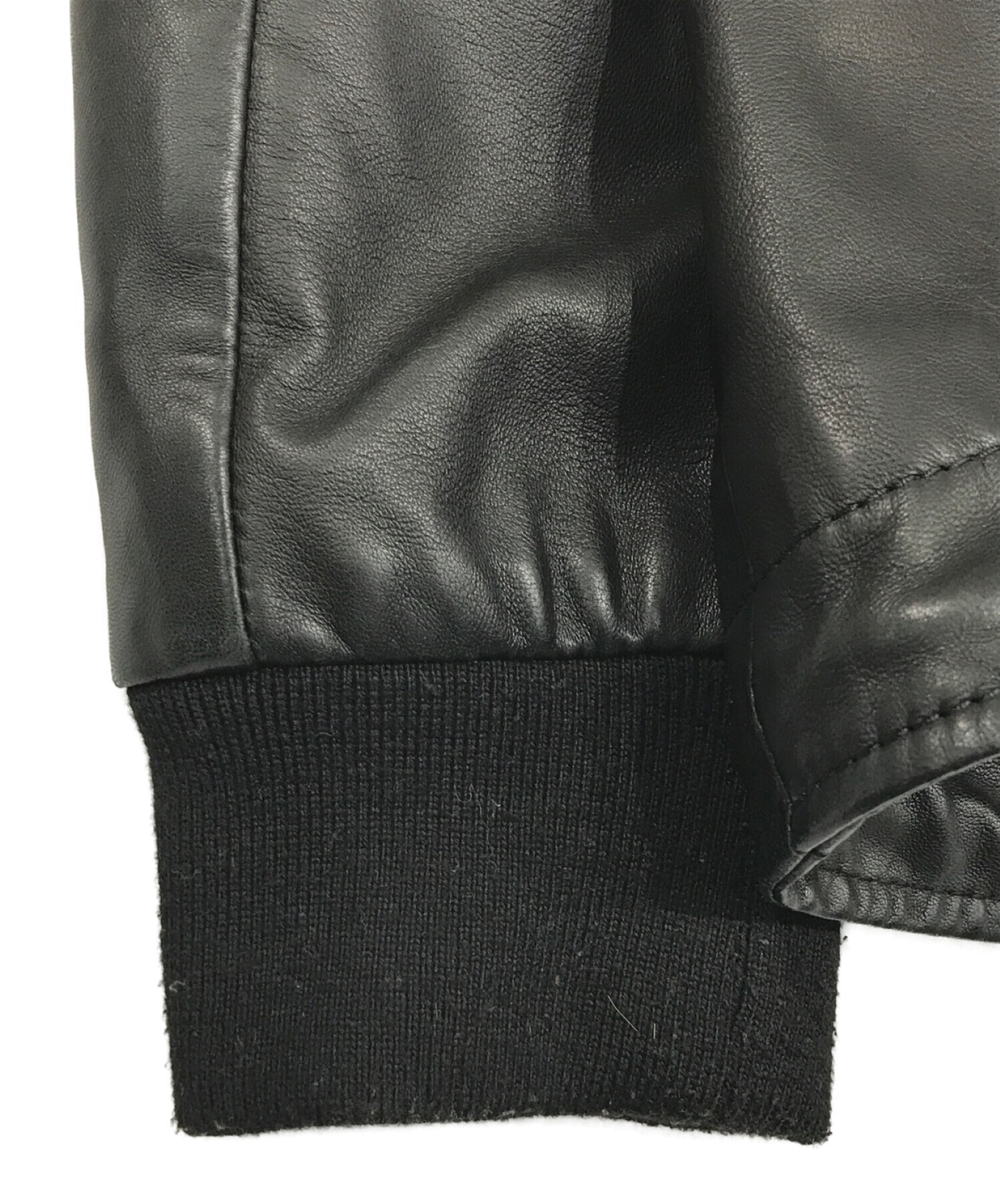 DIESEL (ディーゼル) シープスキンレザージャケット ブラック サイズ:SIZE　S