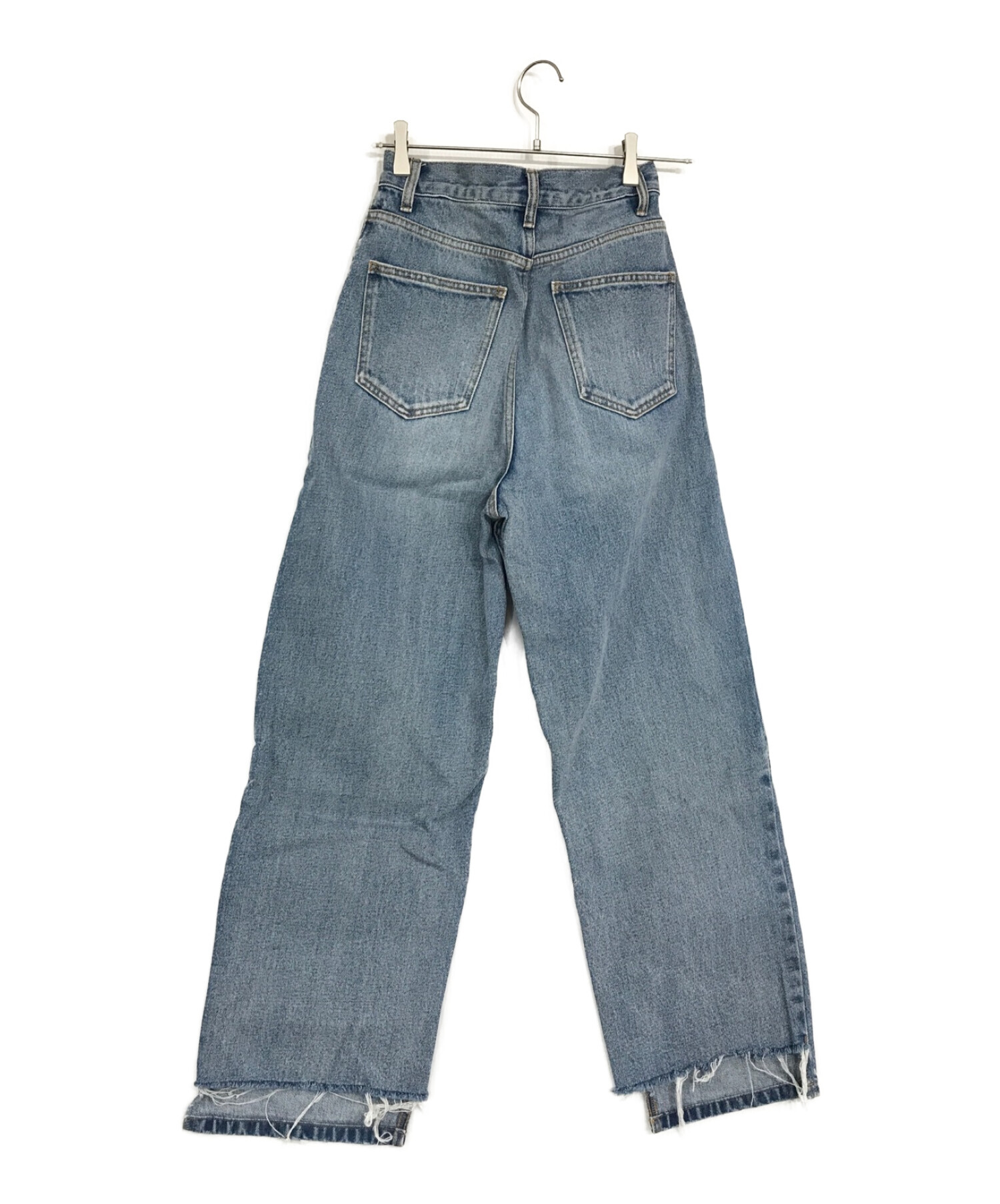 中古・古着通販】YENN (イエン) TUCK WIDE DENIM PANTS ブルー サイズ